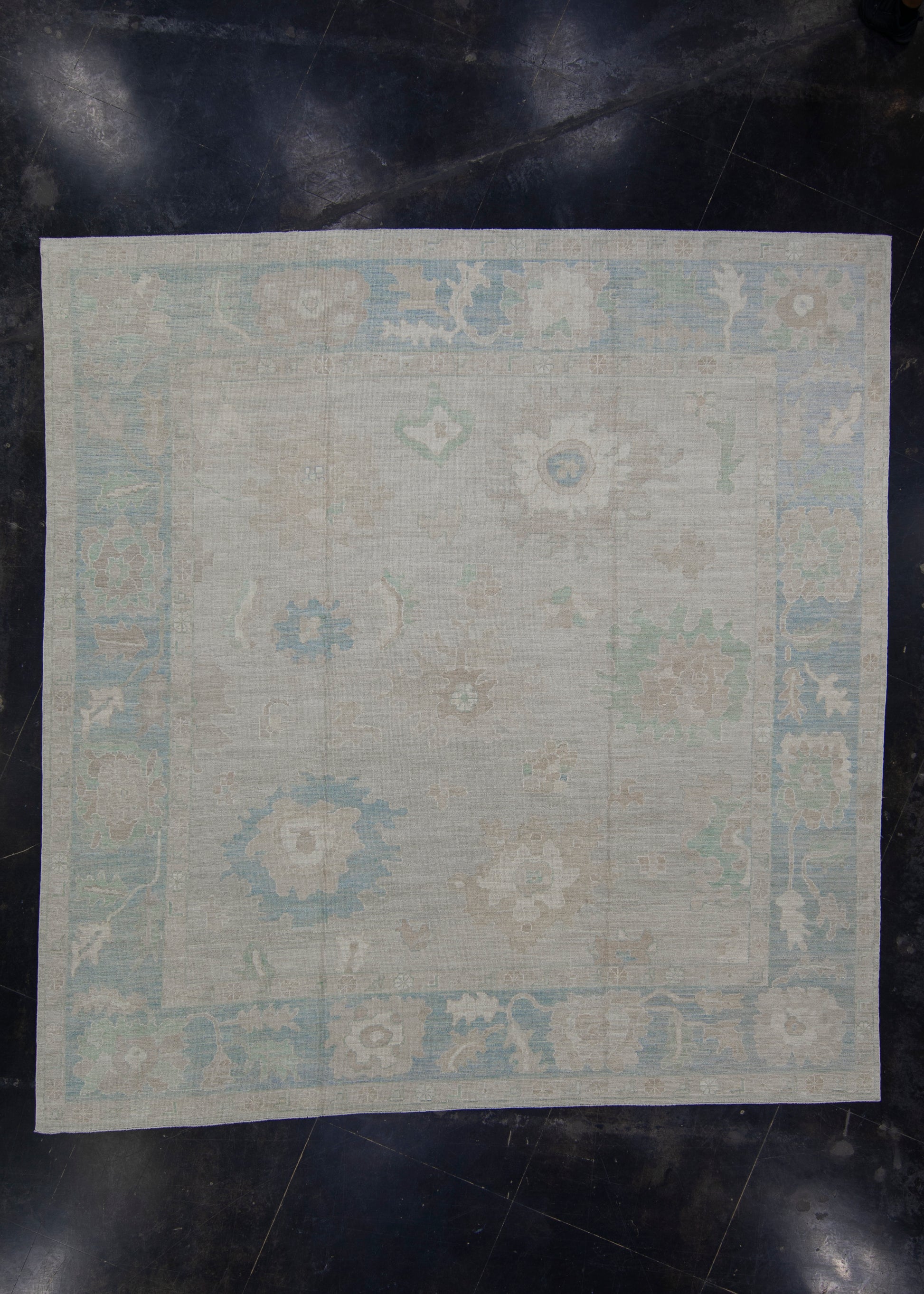 Square Turkish Oushak Rug 12' x 12'6" #11662