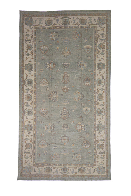 Turkish Oushak Rug 9'11" x 18'5" #2372