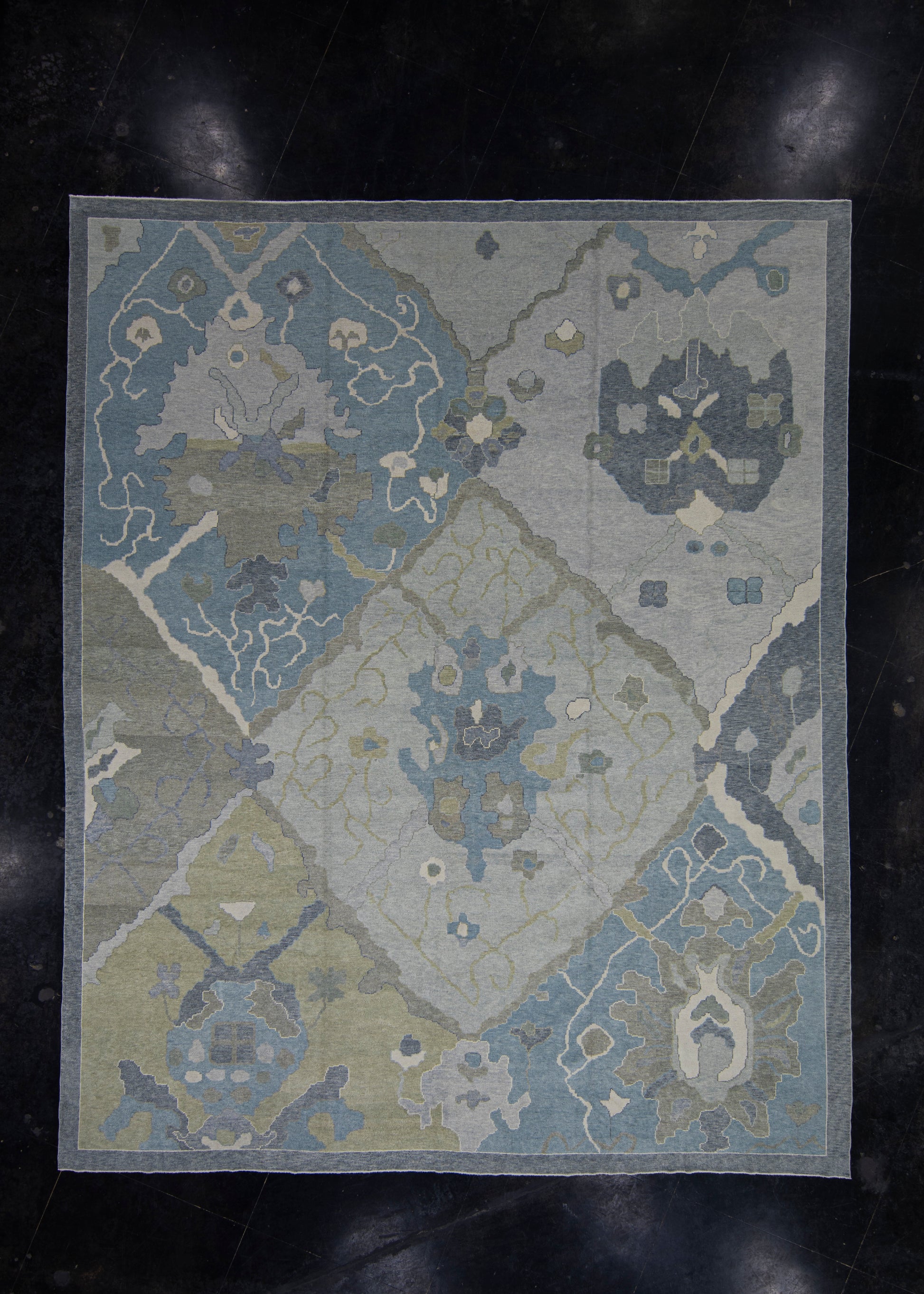 Turkish Oushak Rug 12'5" x 15'3" #12026