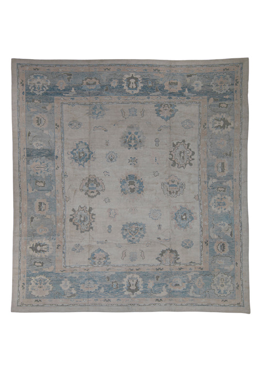 Turkish Oushak Rug 12'10" x 13'7" #3245