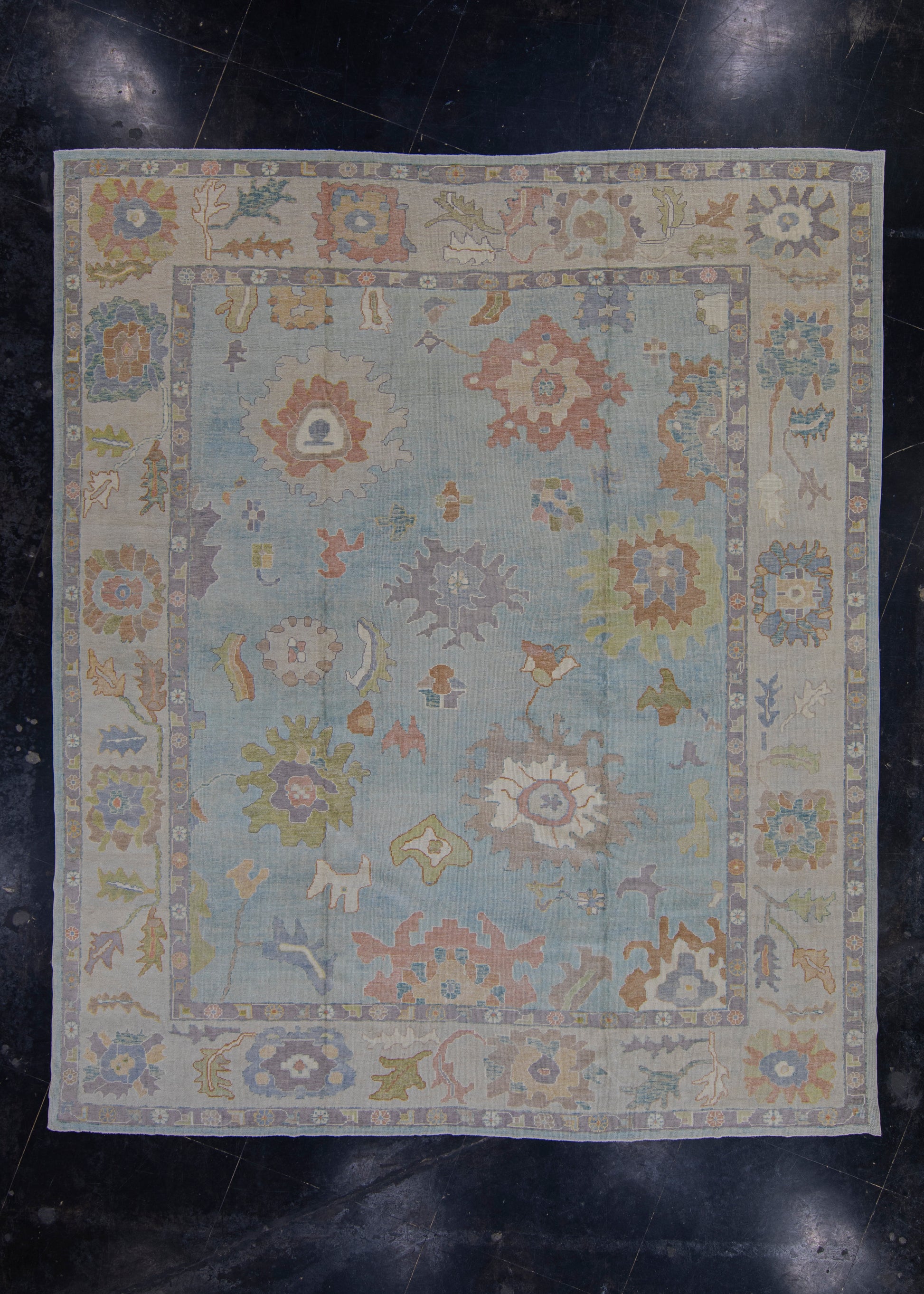 Turkish Oushak Rug 12'4" x 14'4" #6872