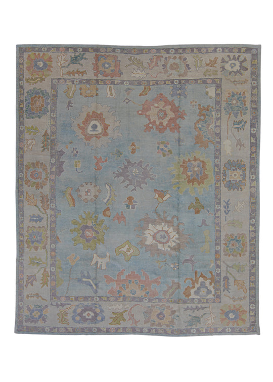 Turkish Oushak Rug 12'4" x 14'4" #6872