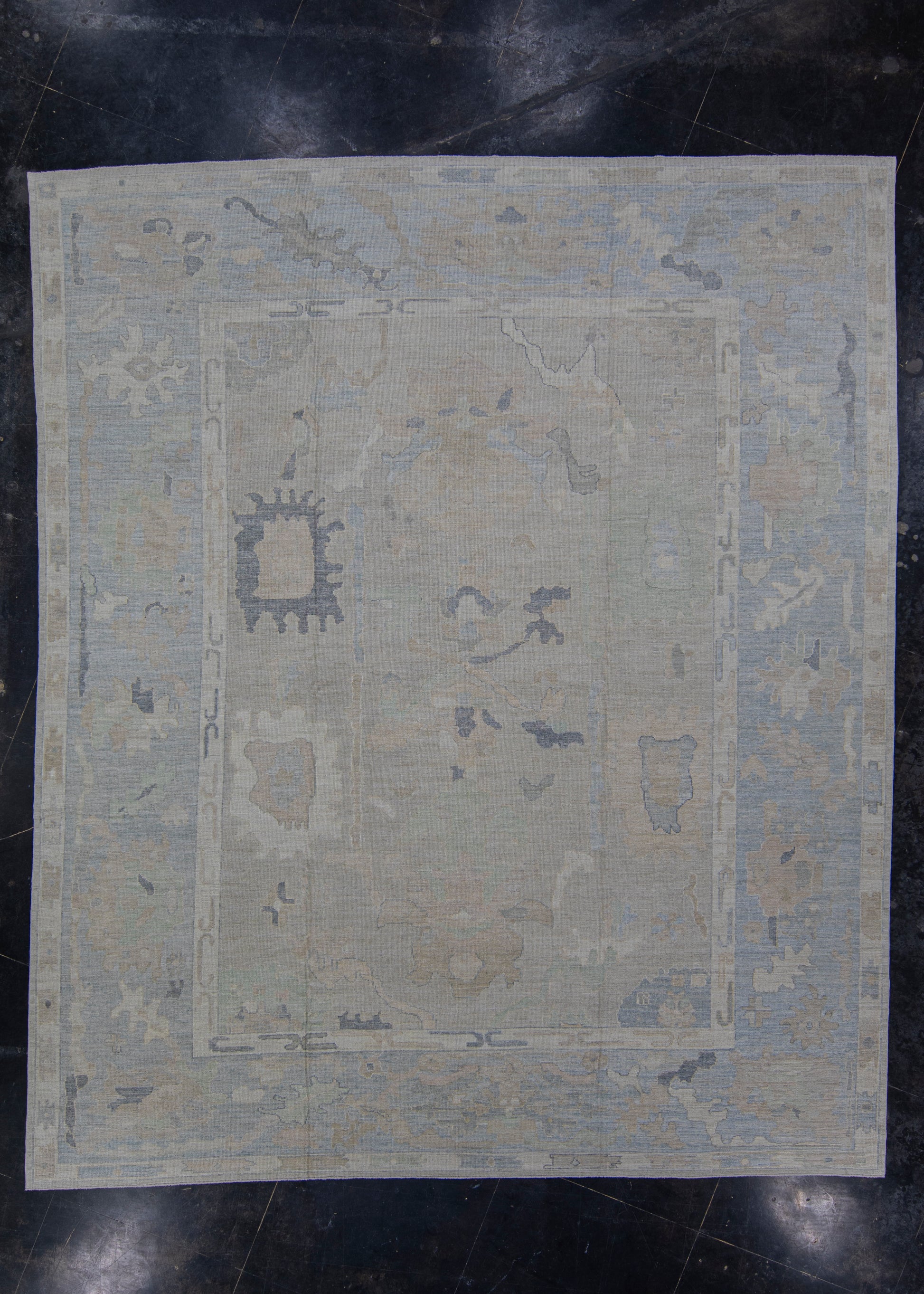Turkish Oushak Rug 12'7" x 14'10" #11738