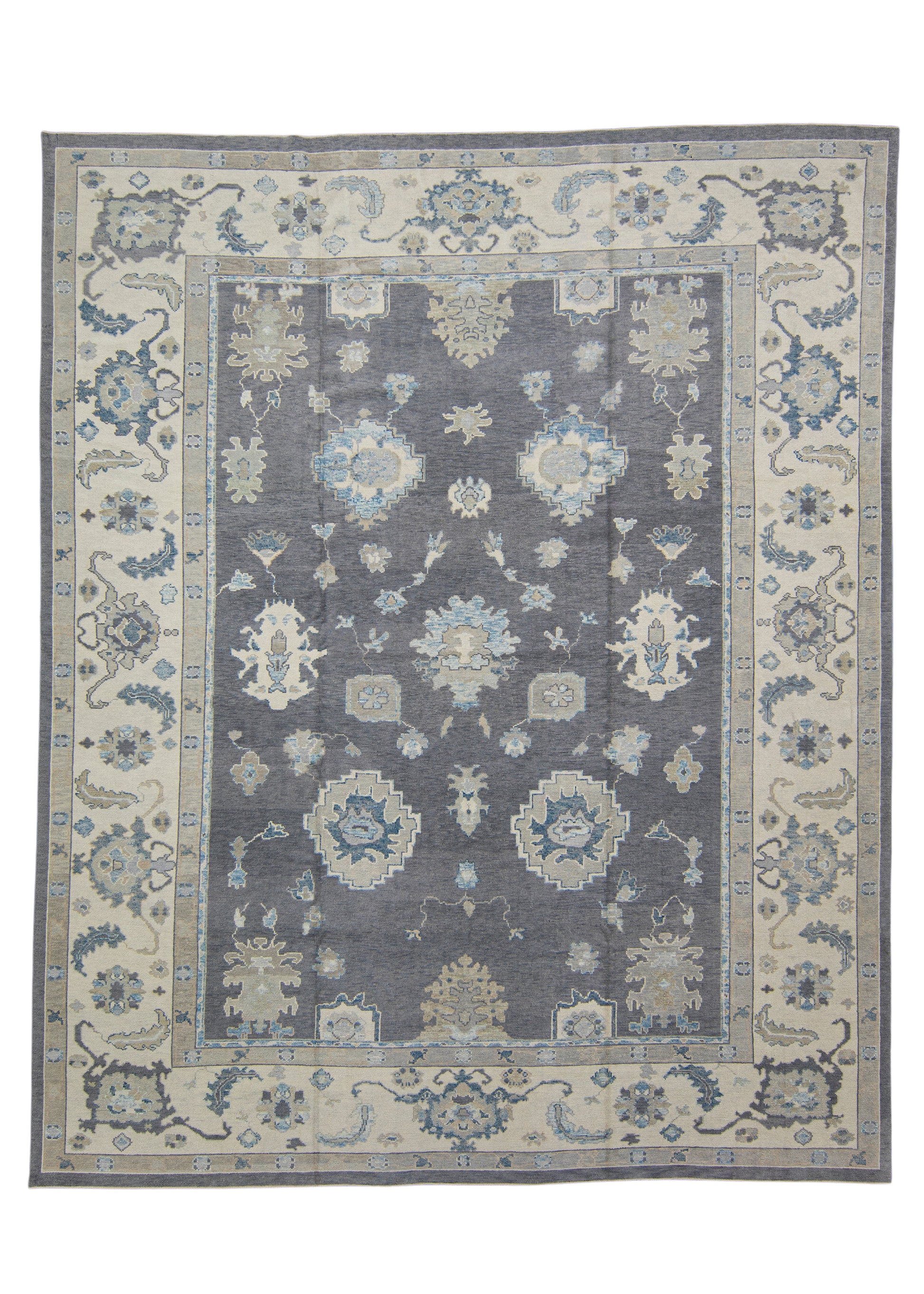 Turkish Oushak Rug 12'1" x 14'9" #7836