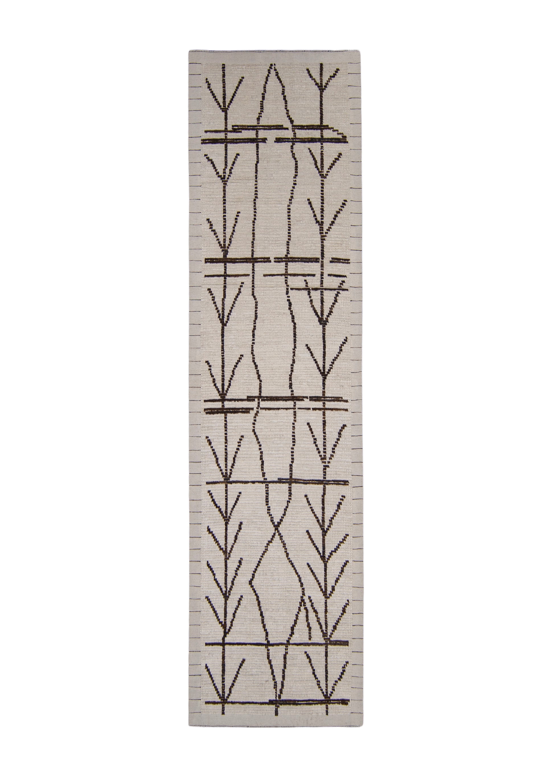 Hand Knotted Turkish Tulu Rug Runner 2'10" x 10'10" #11956