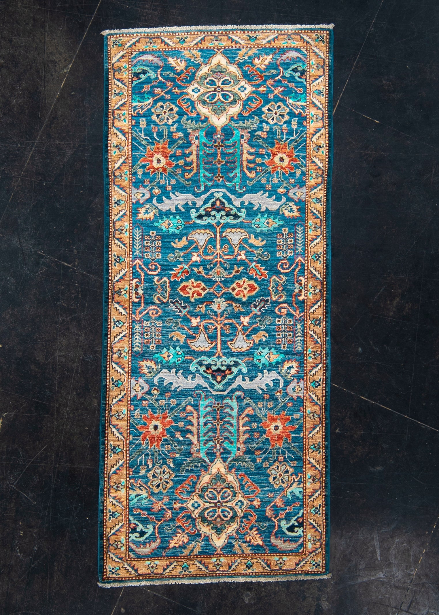 Oriental Hand Knotted Rug Runner 2'7" x 6'4" #6004