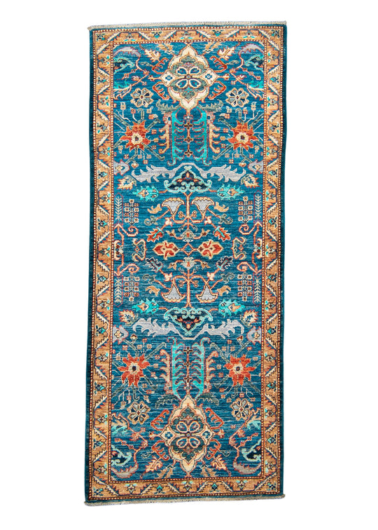 Oriental Hand Knotted Rug Runner 2'7" x 6'4" #6004