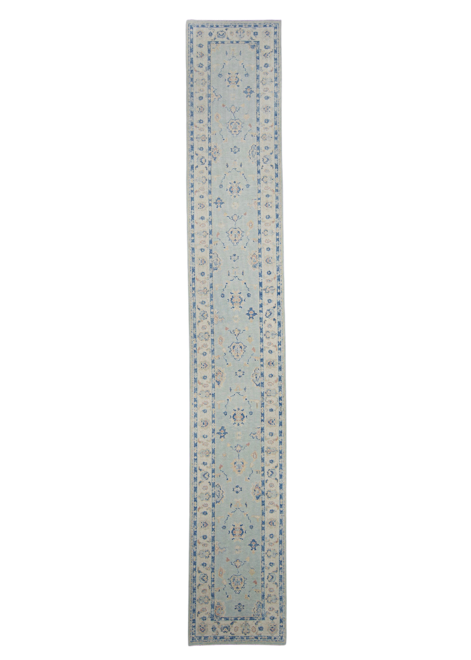Turkish Oushak Rug Runner 2'11" x 18'6" #7288