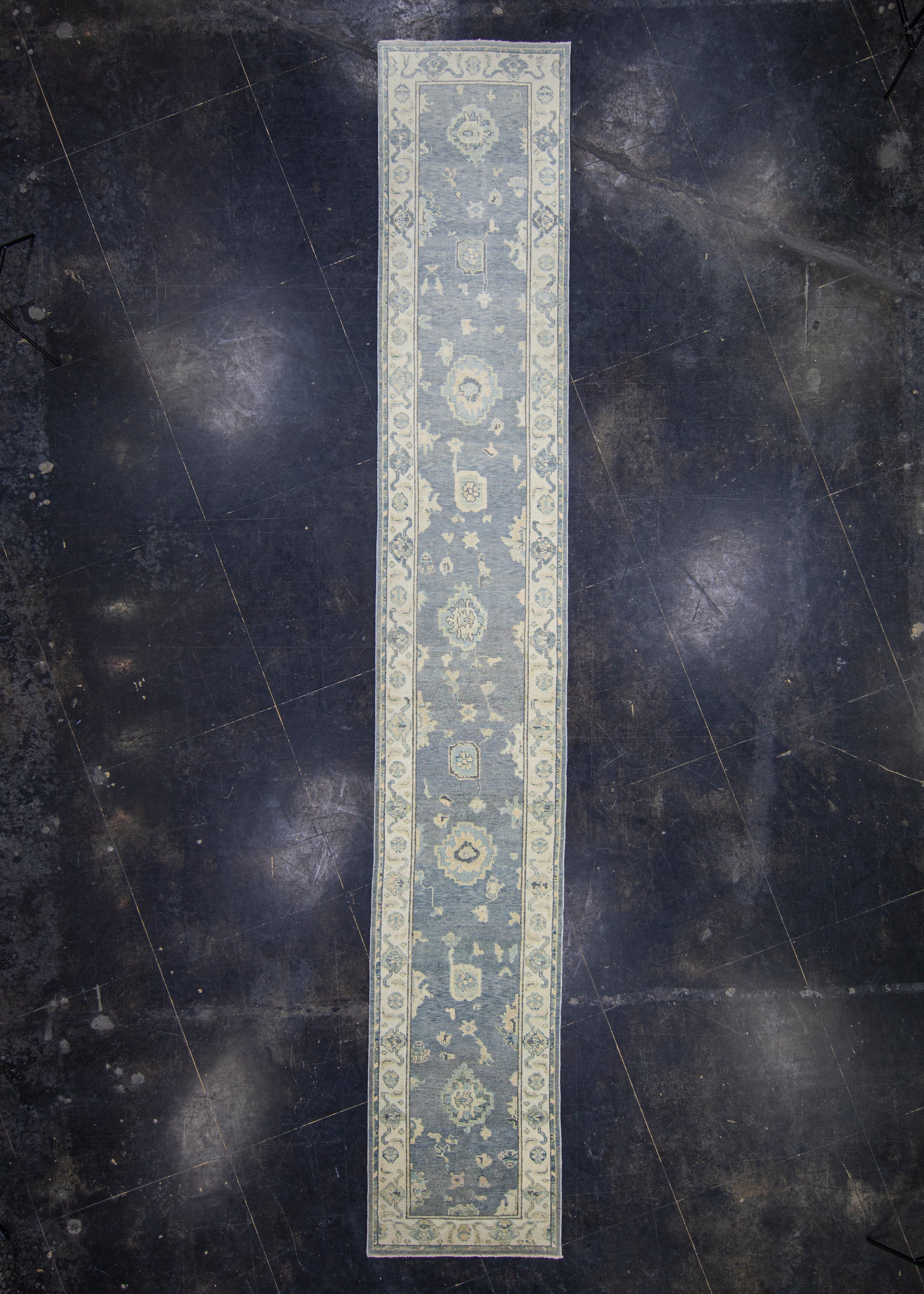 Turkish Oushak Rug Runner 2'10" x 18'2" #4772