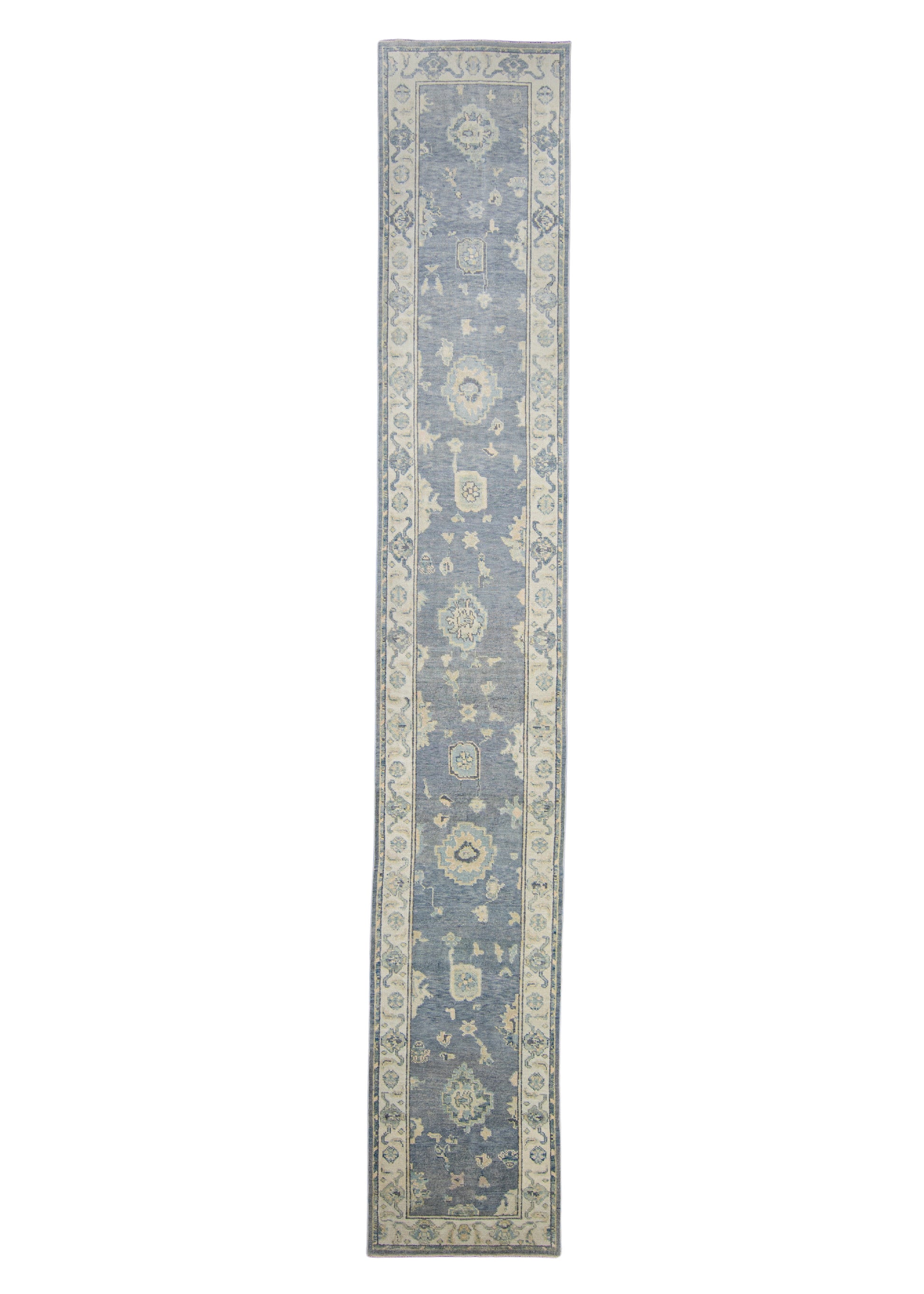 Turkish Oushak Rug Runner 2'10" x 18'2" #4772