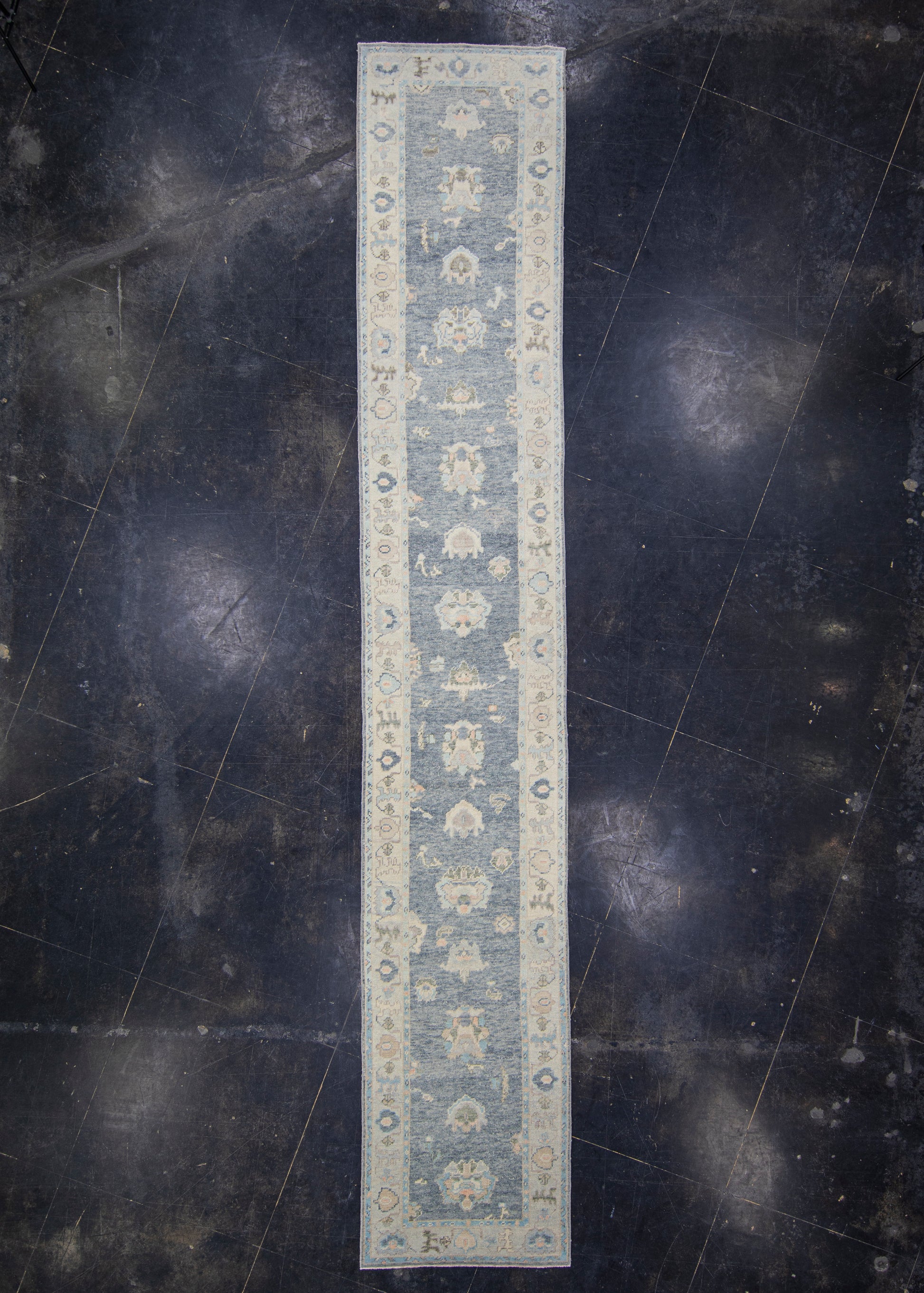 Turkish Oushak Rug Runner 3' x 17'7" #HS-1076