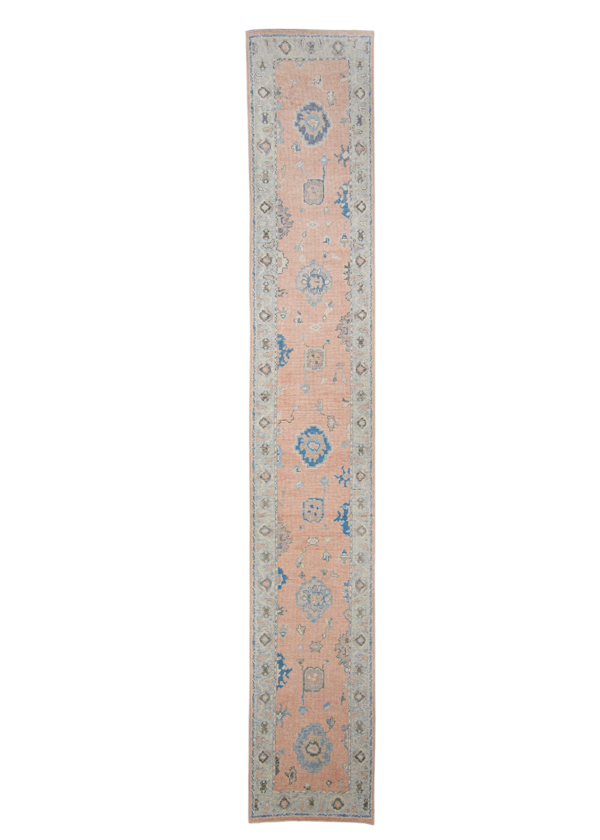 Turkish Oushak Rug Runner 2'11" x 18' #HS-1083