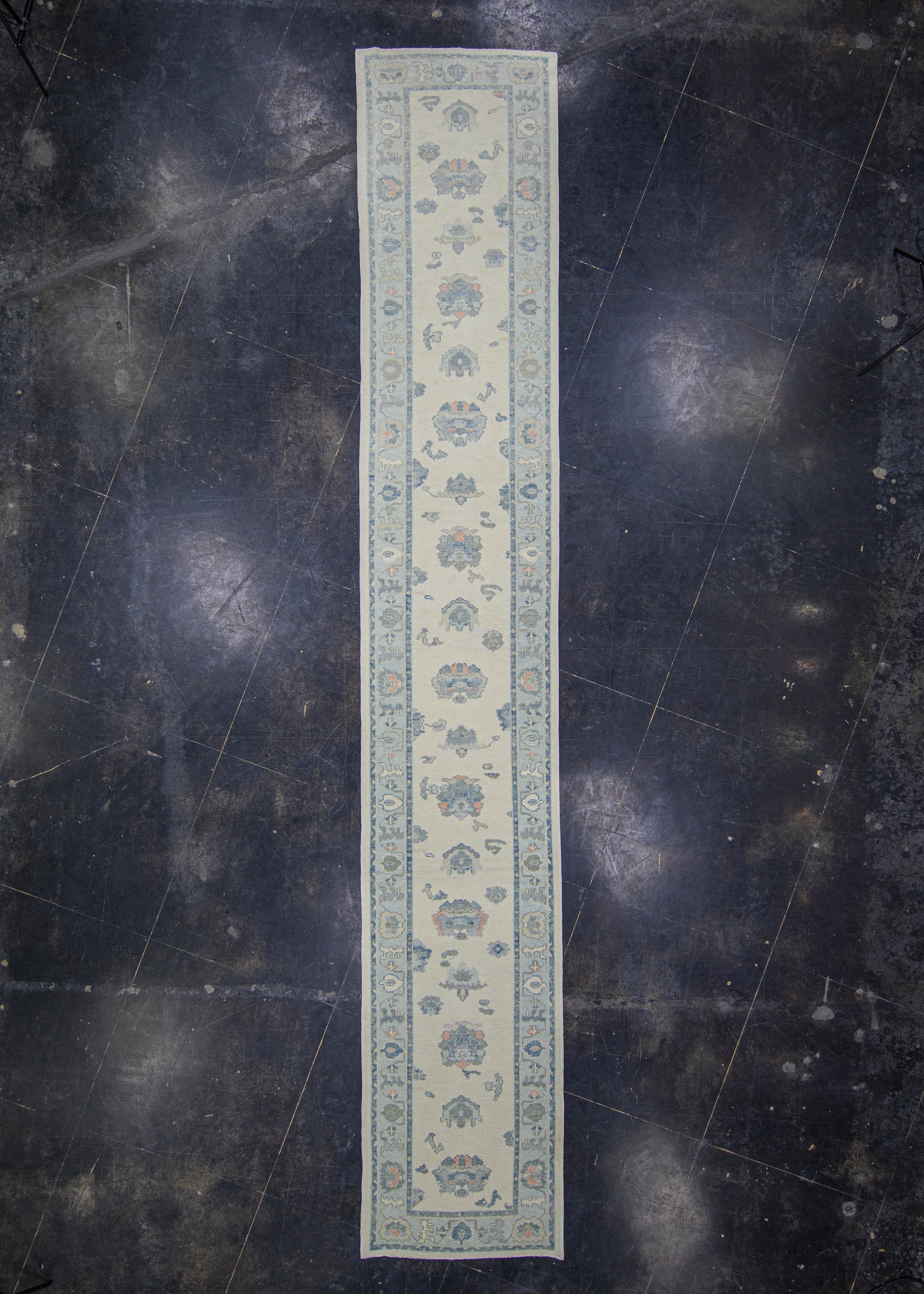 Turkish Oushak Rug Runner 3'1" x 18'5" #7170