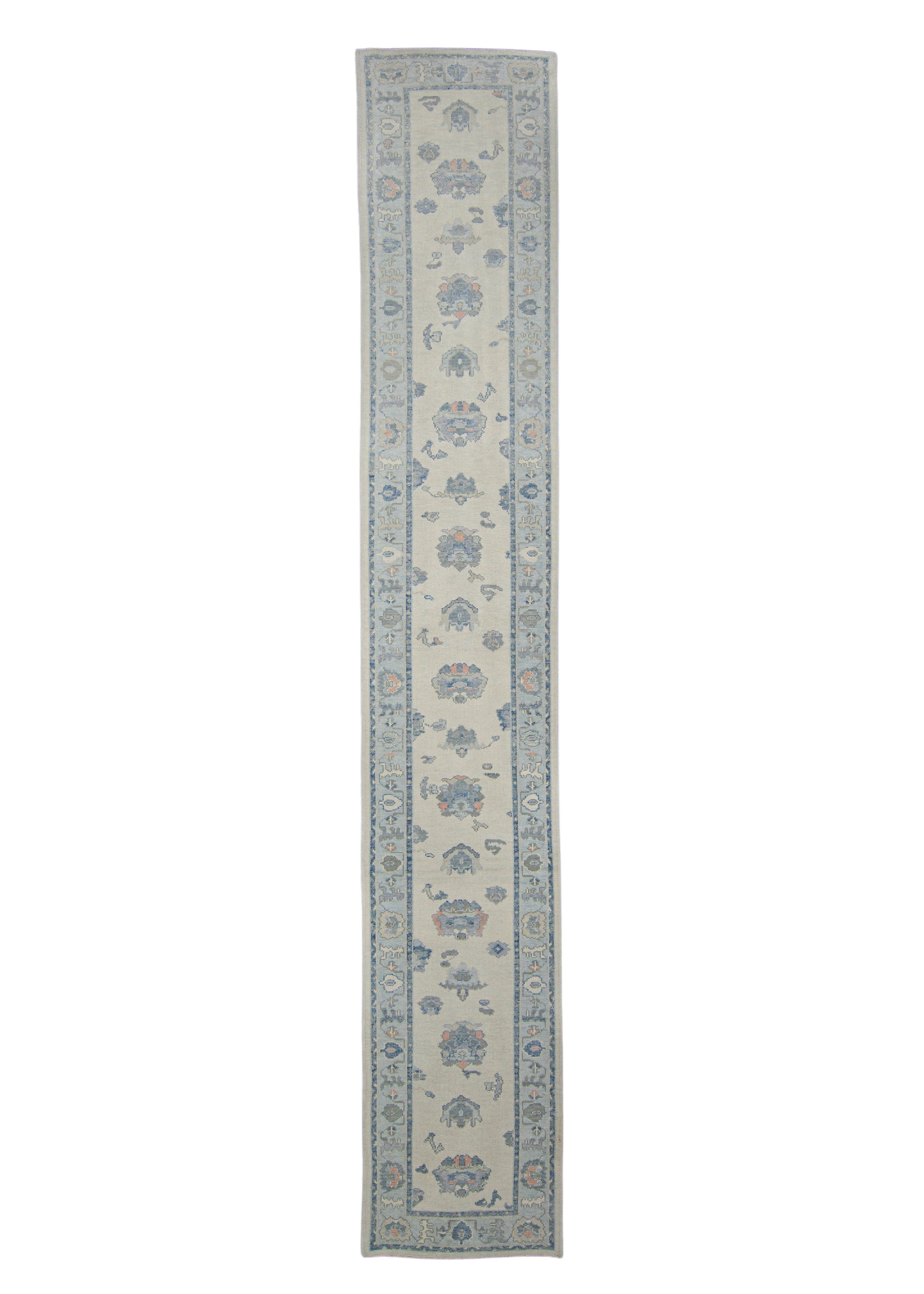 Turkish Oushak Rug Runner 3'1" x 18'5" #7170