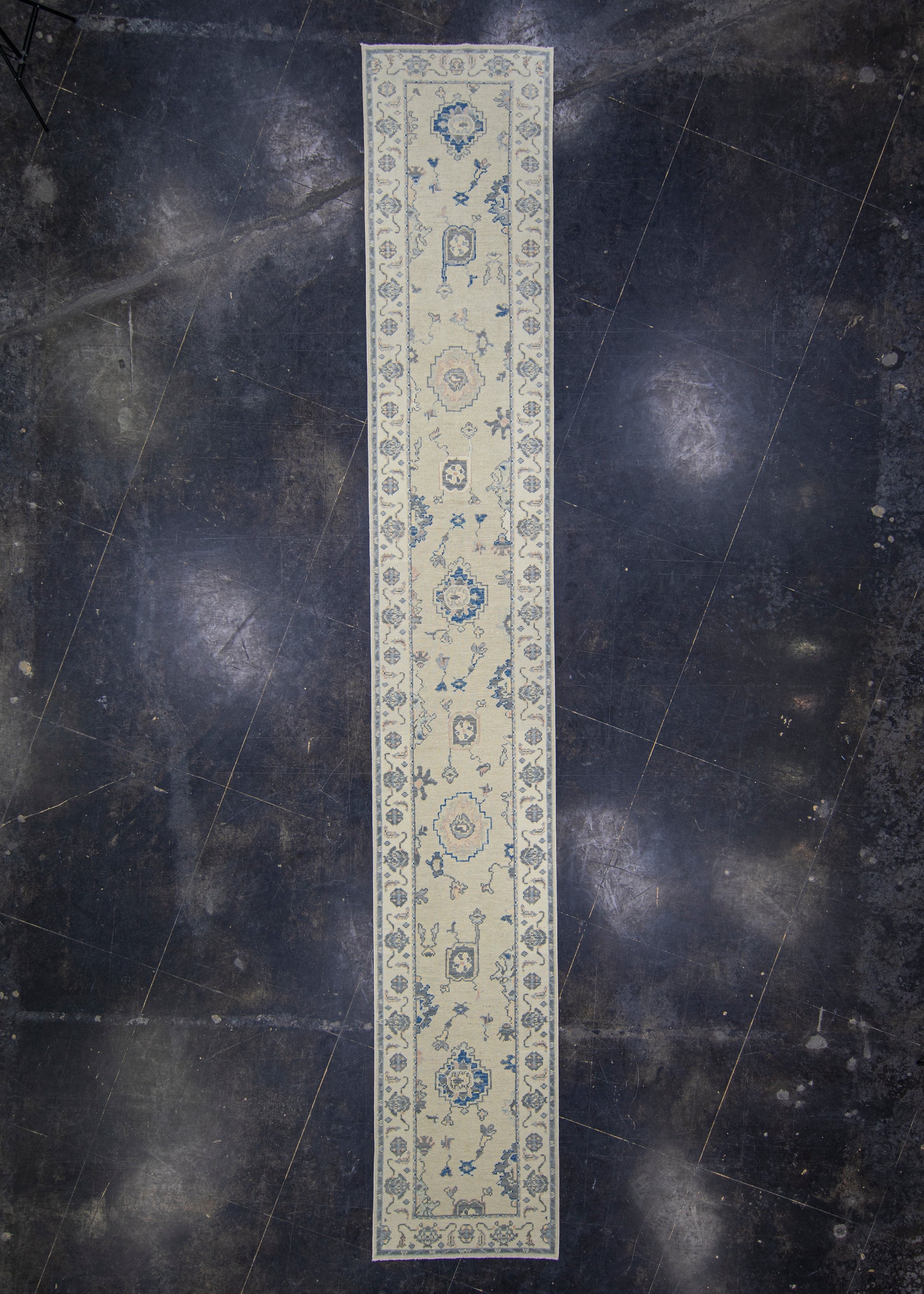 Turkish Oushak Rug Runner 2'11" x 18'8" #8018
