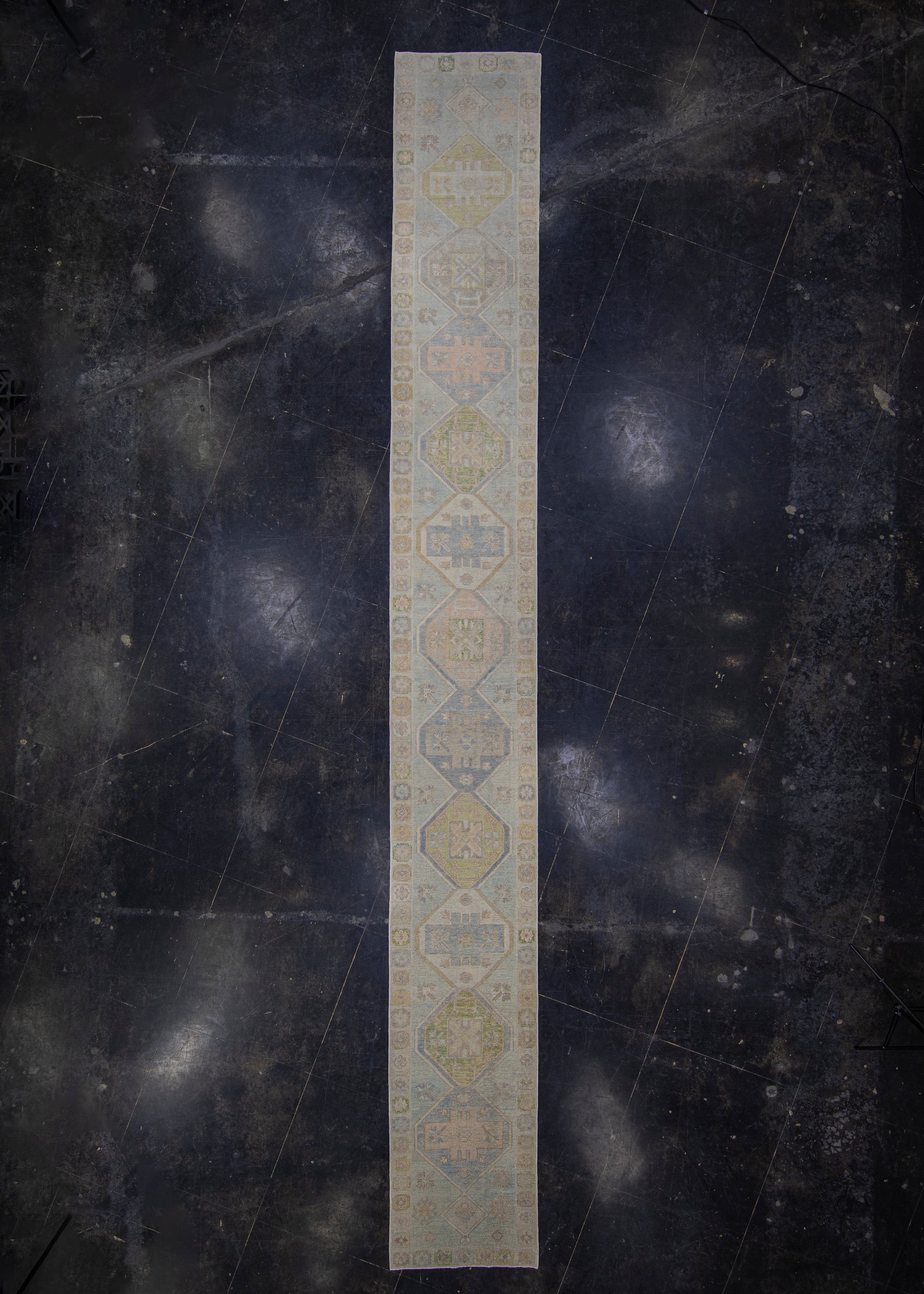 Turkish Oushak Rug Runner 2'11" x 24' #10871