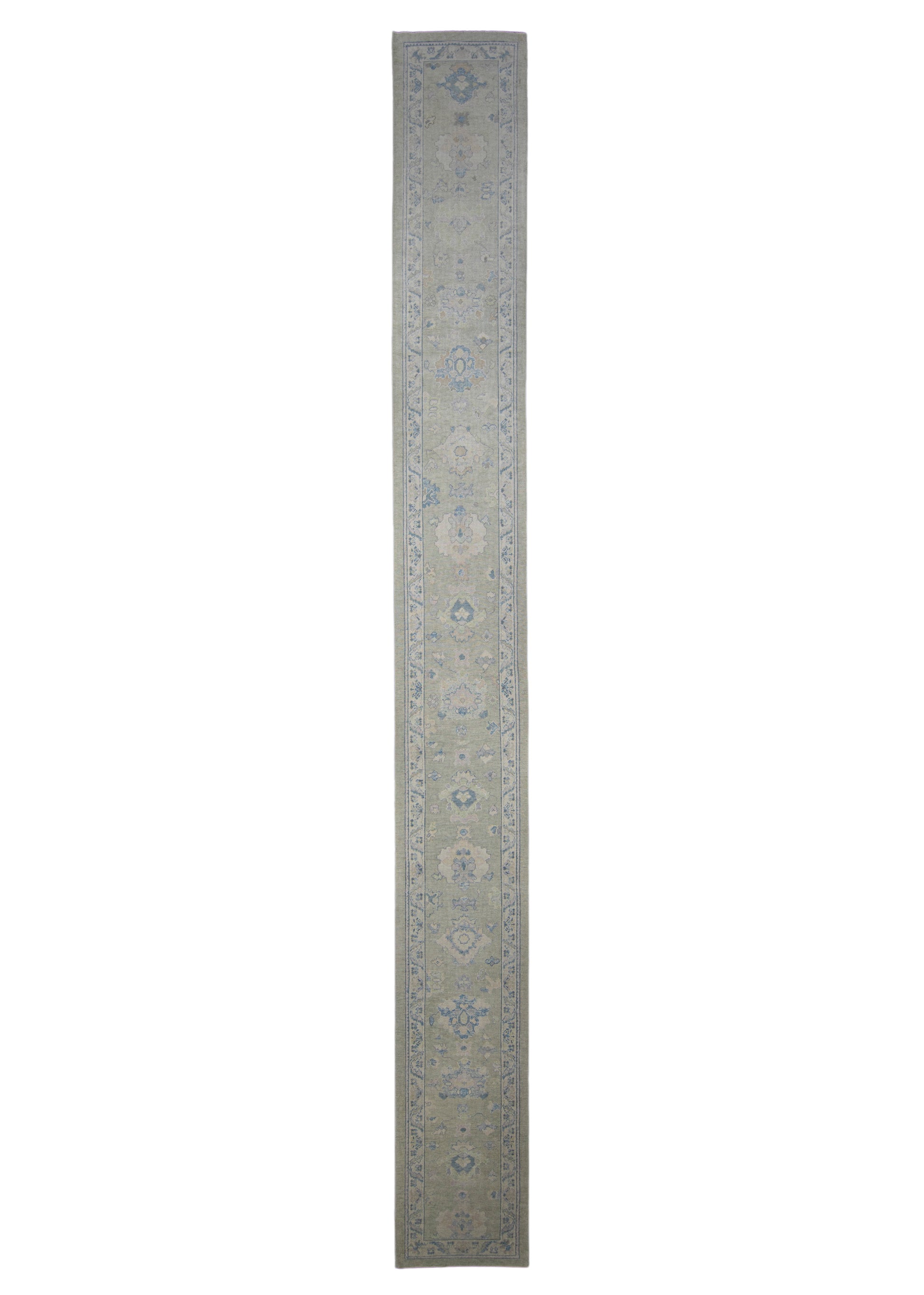 Turkish Oushak Rug Runner 2'10" x 26'3" #11432