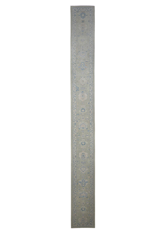 Turkish Oushak Rug Runner 2'10" x 26'3" #11432