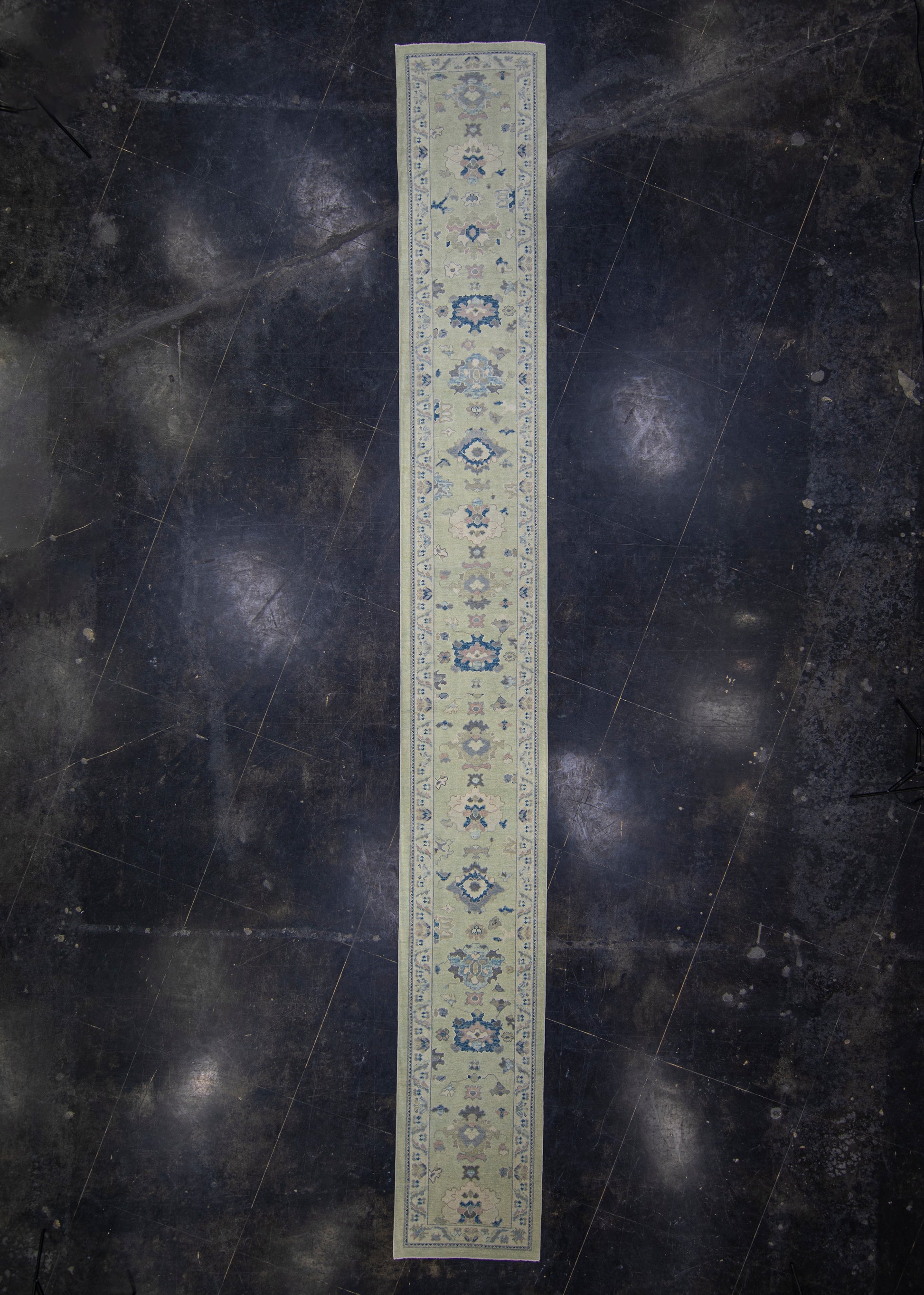 Turkish Oushak Rug Runner 2'9" x 22'3" #7691