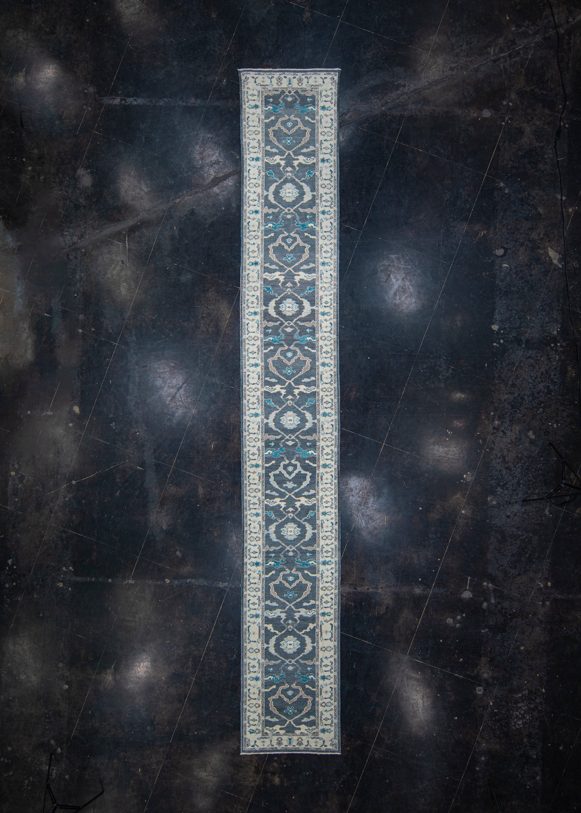 Turkish Oushak Rug Runner 3'2" x 21'5" #5592