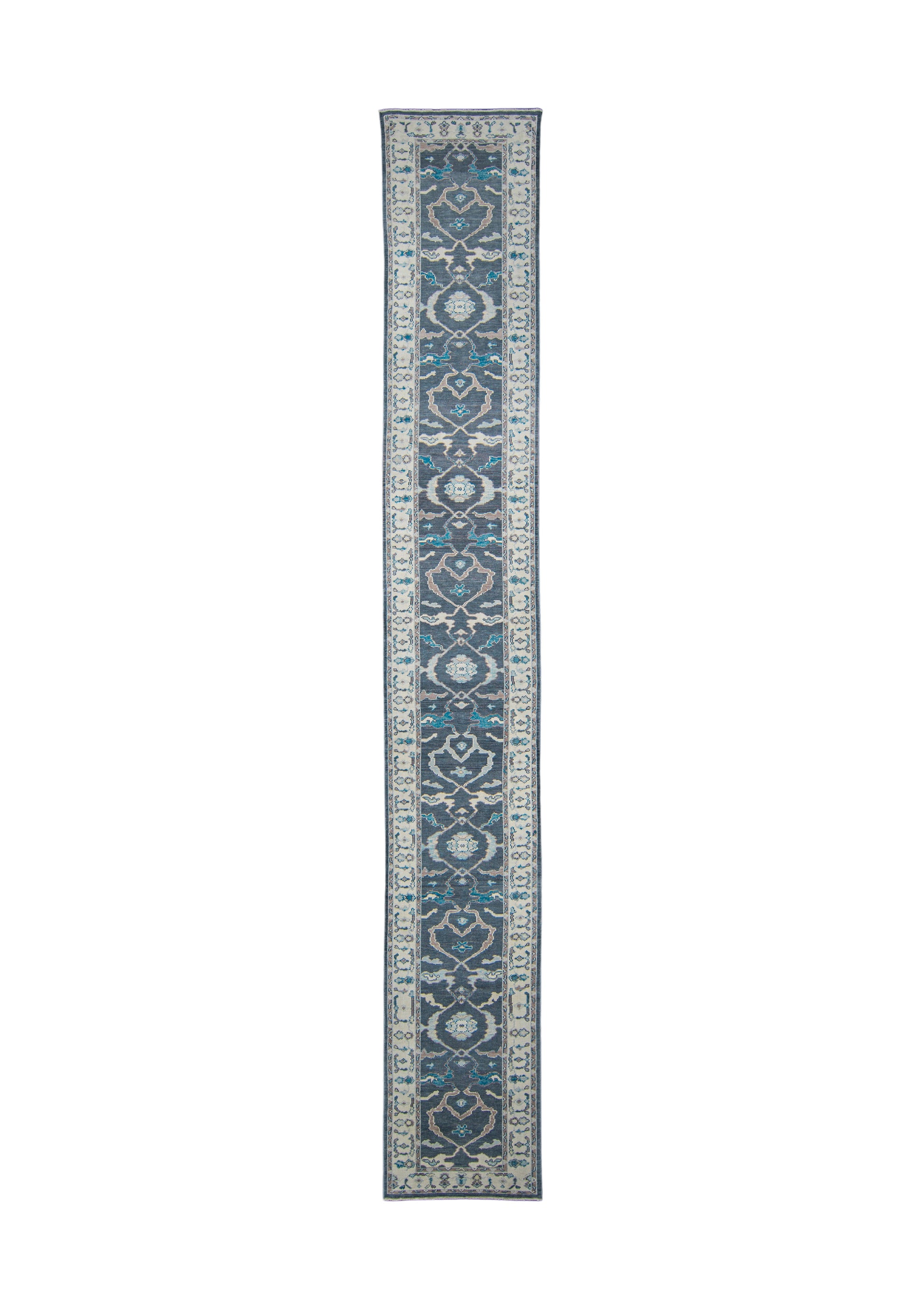 Turkish Oushak Rug Runner 3'2" x 21'5" #5592