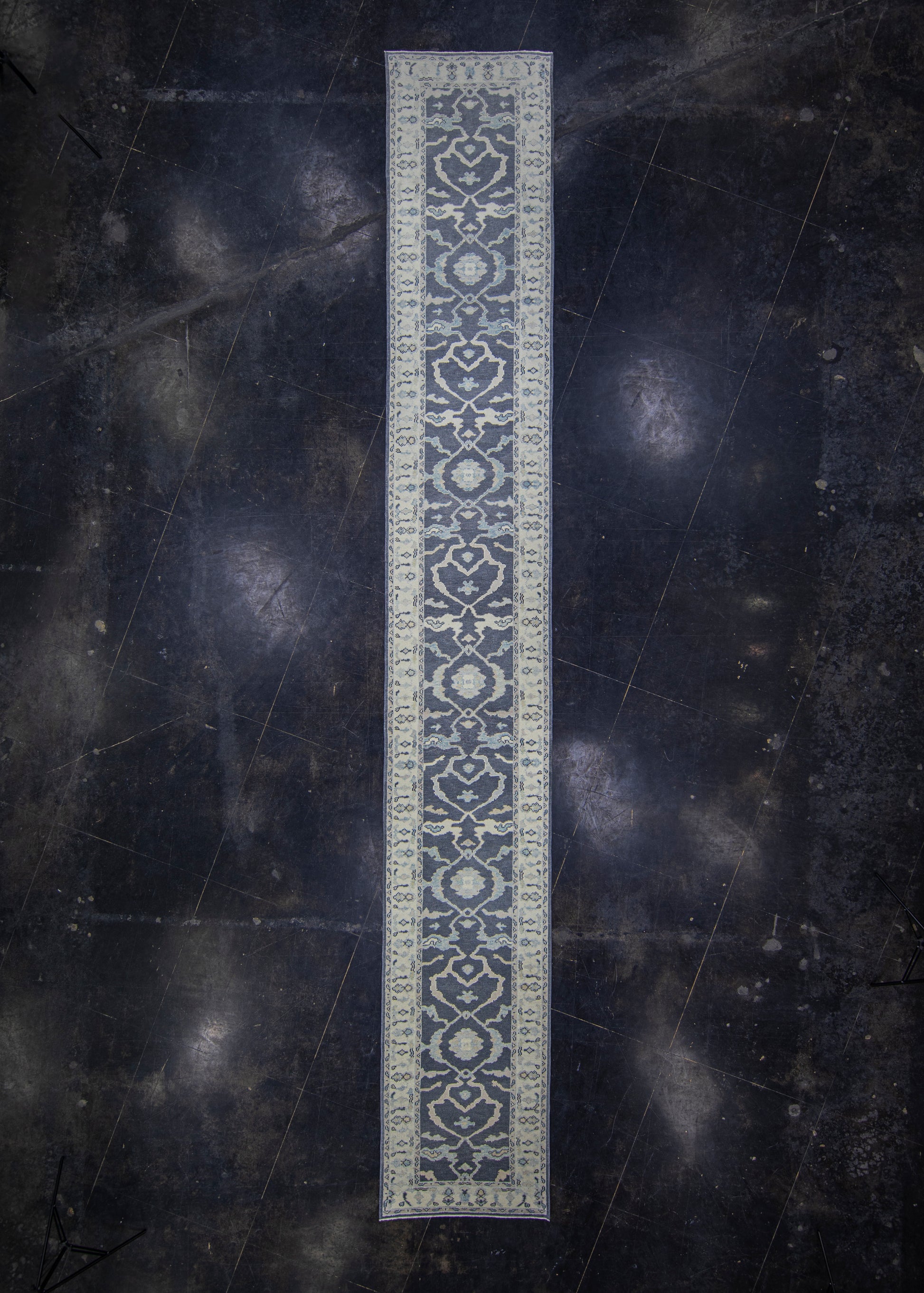 Turkish Oushak Rug Runner 3'1" x 21'2" #4765