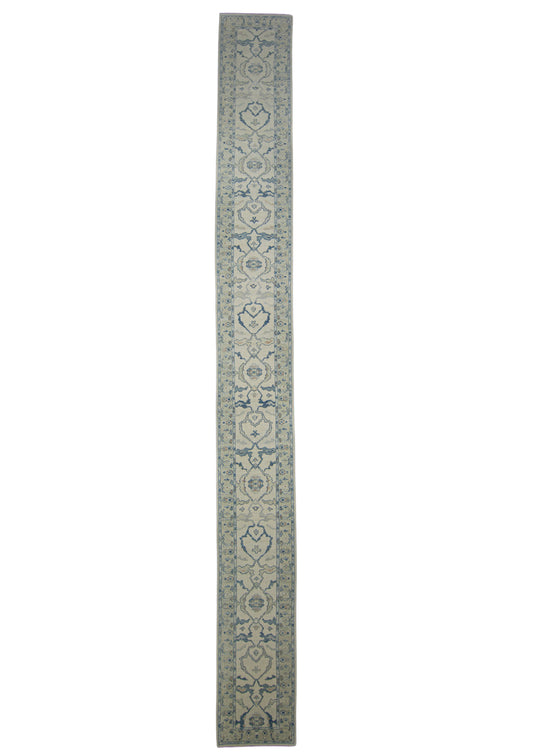 Turkish Oushak Rug Runner 2'11" x 27'4" #7134