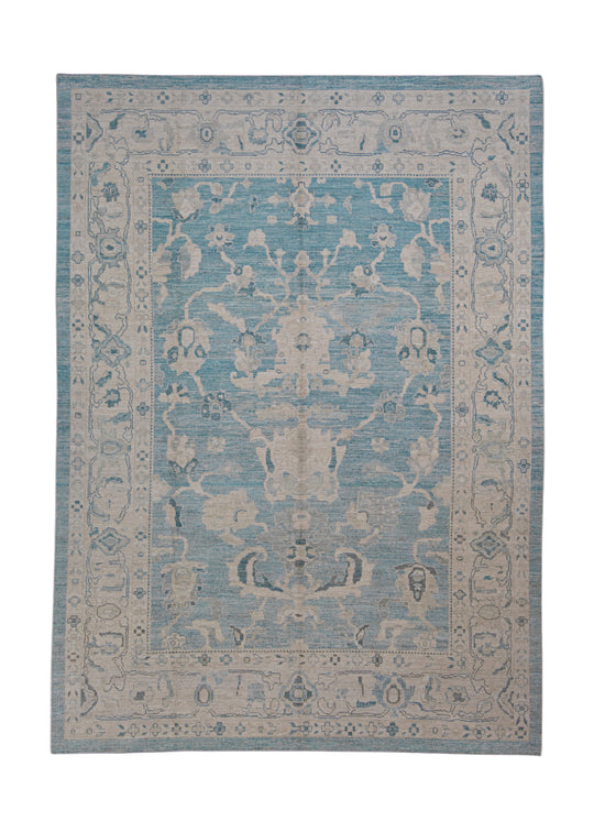 Turkish Oushak Rug 9'11" x 13'8" #15092