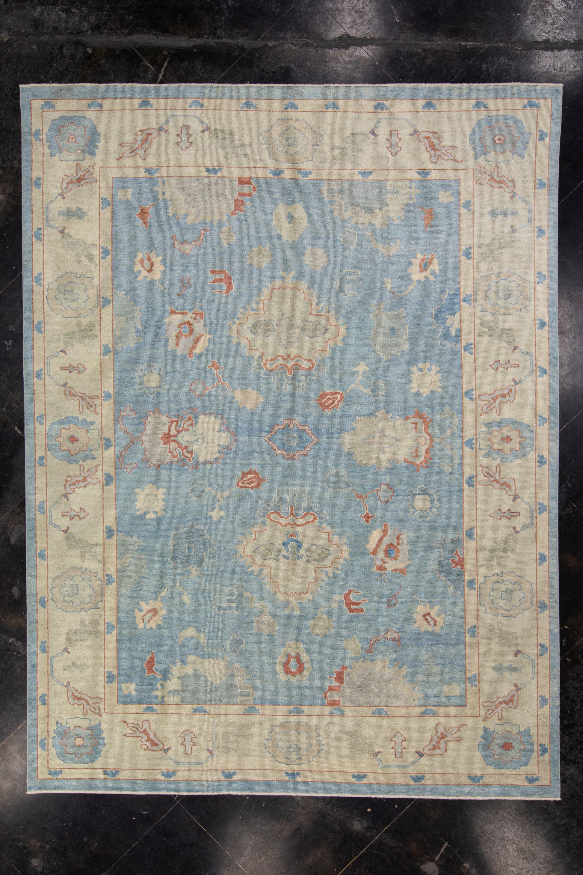 Turkish Oushak Rug 9'10" x 12'11" #3170