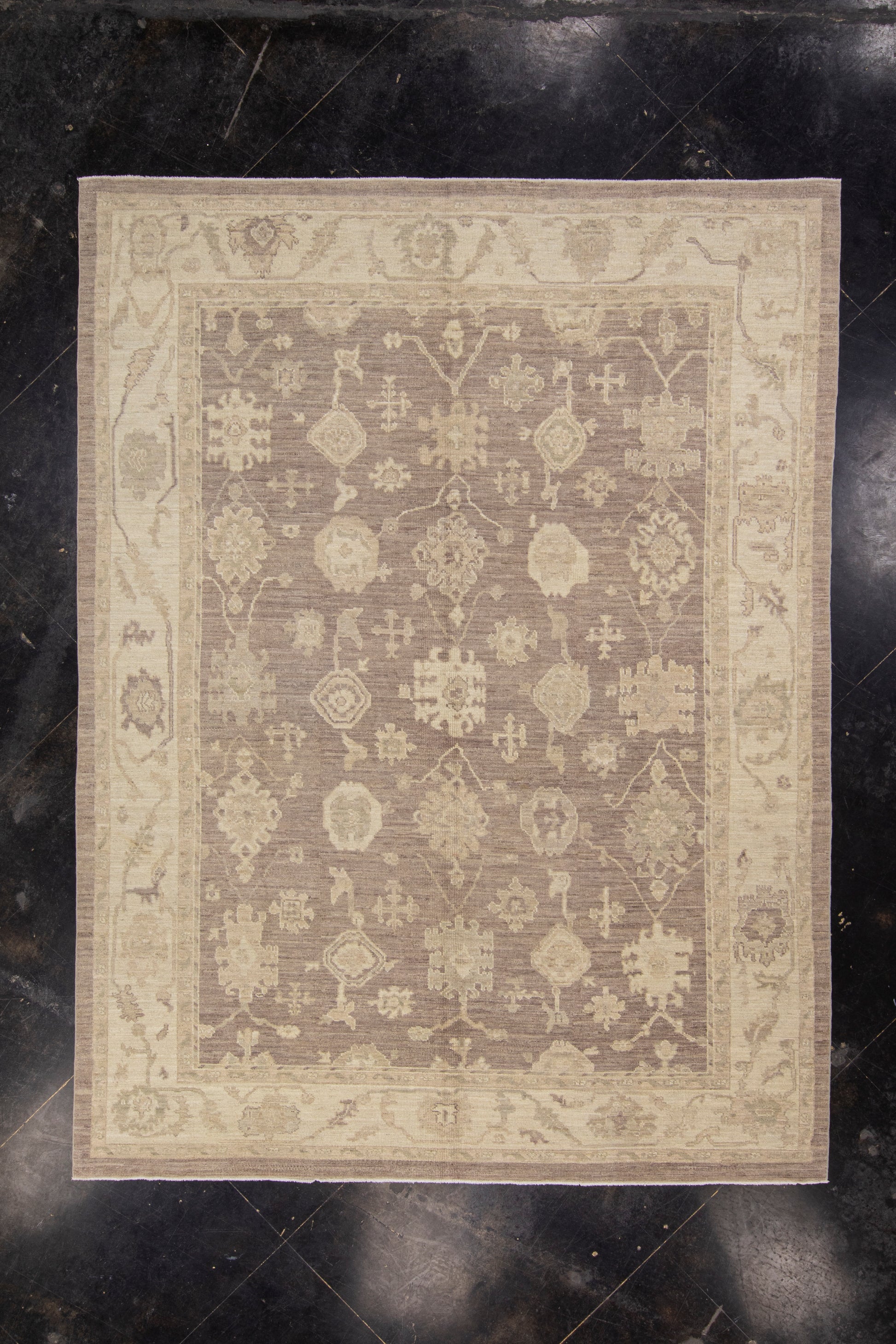 Turkish Oushak Rug 8'7" x 11'5" #240