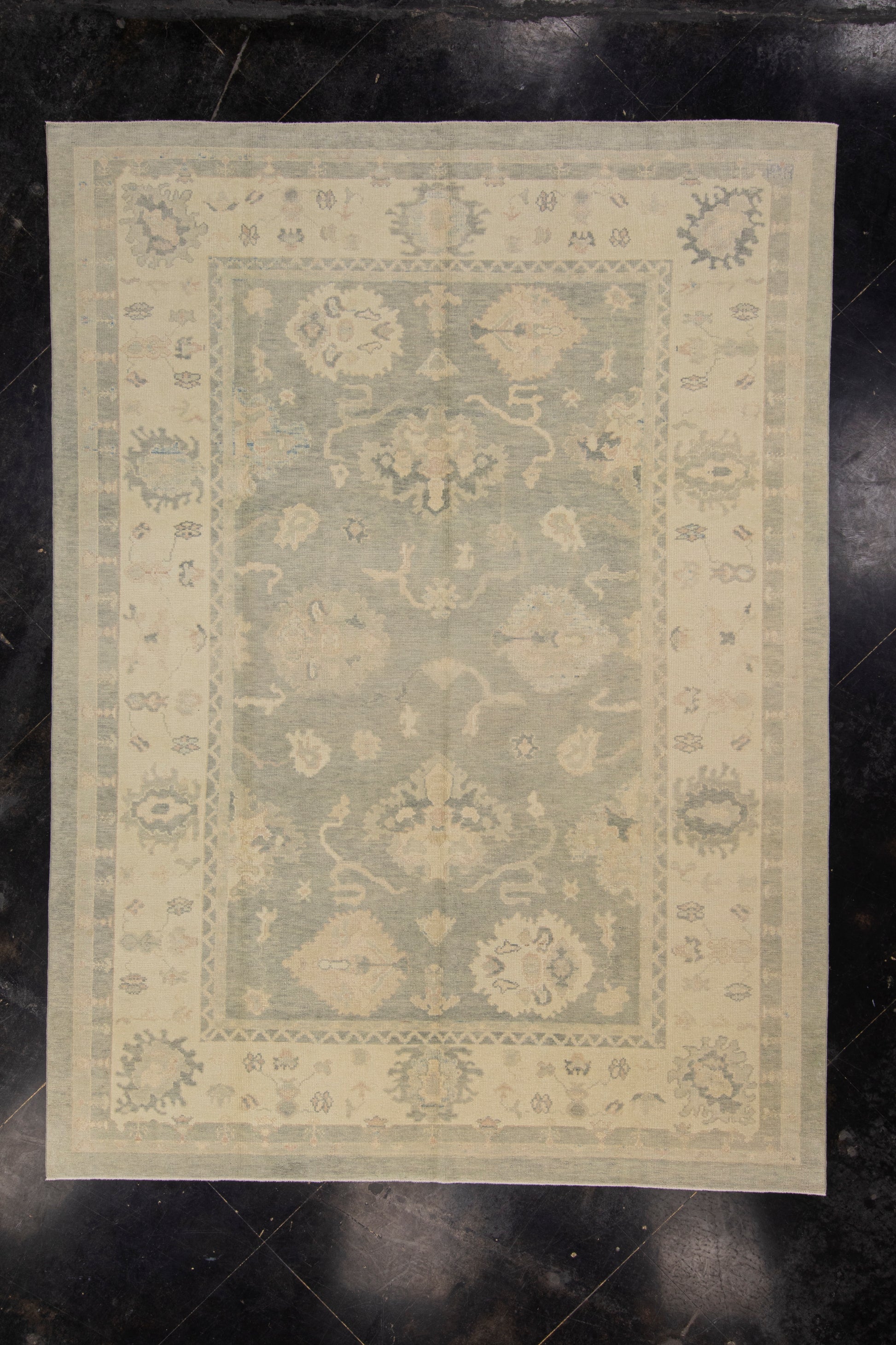 Turkish Oushak Rug 8'10" x 11'11" #7293