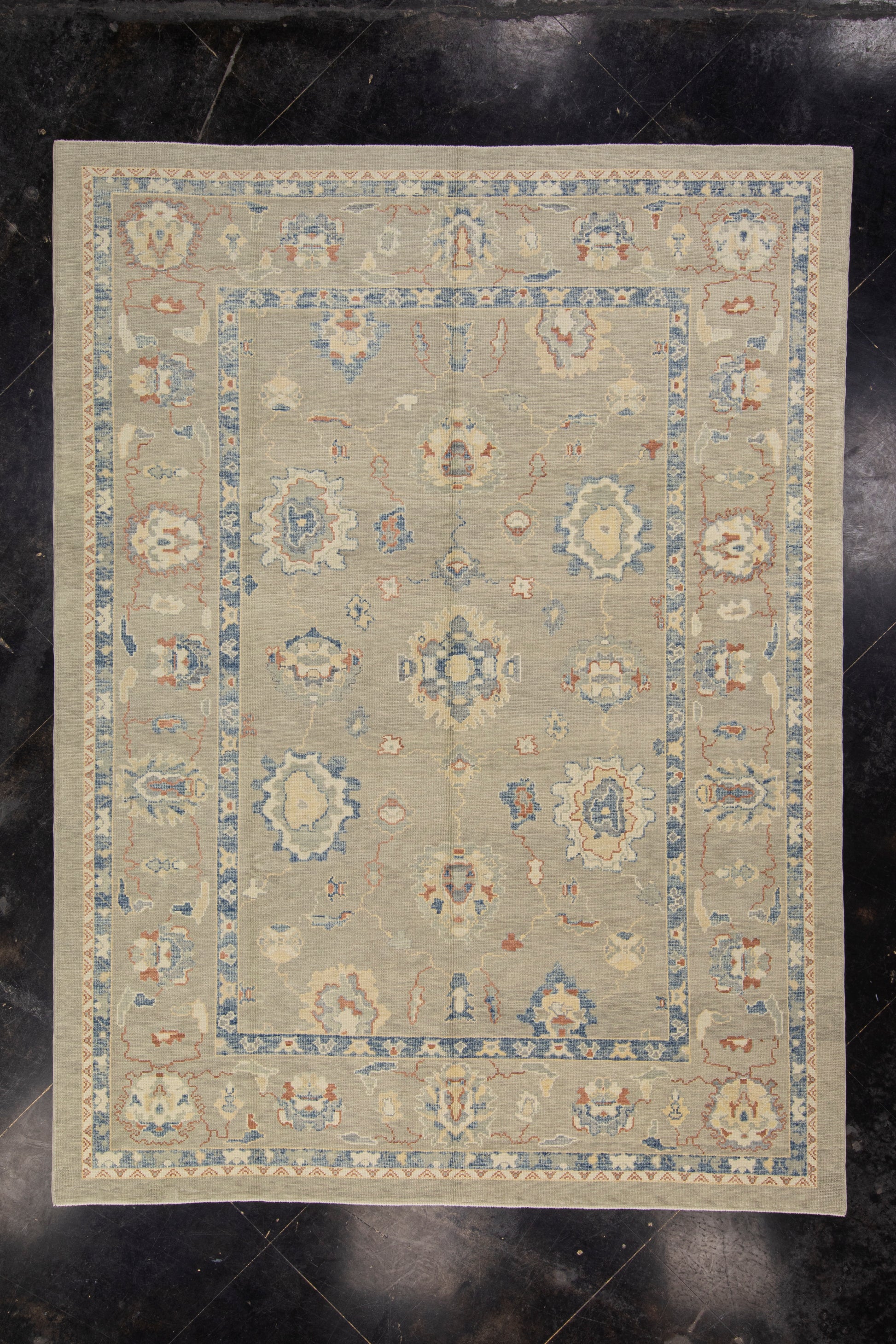 Turkish Oushak Rug 9' x 12' #7292