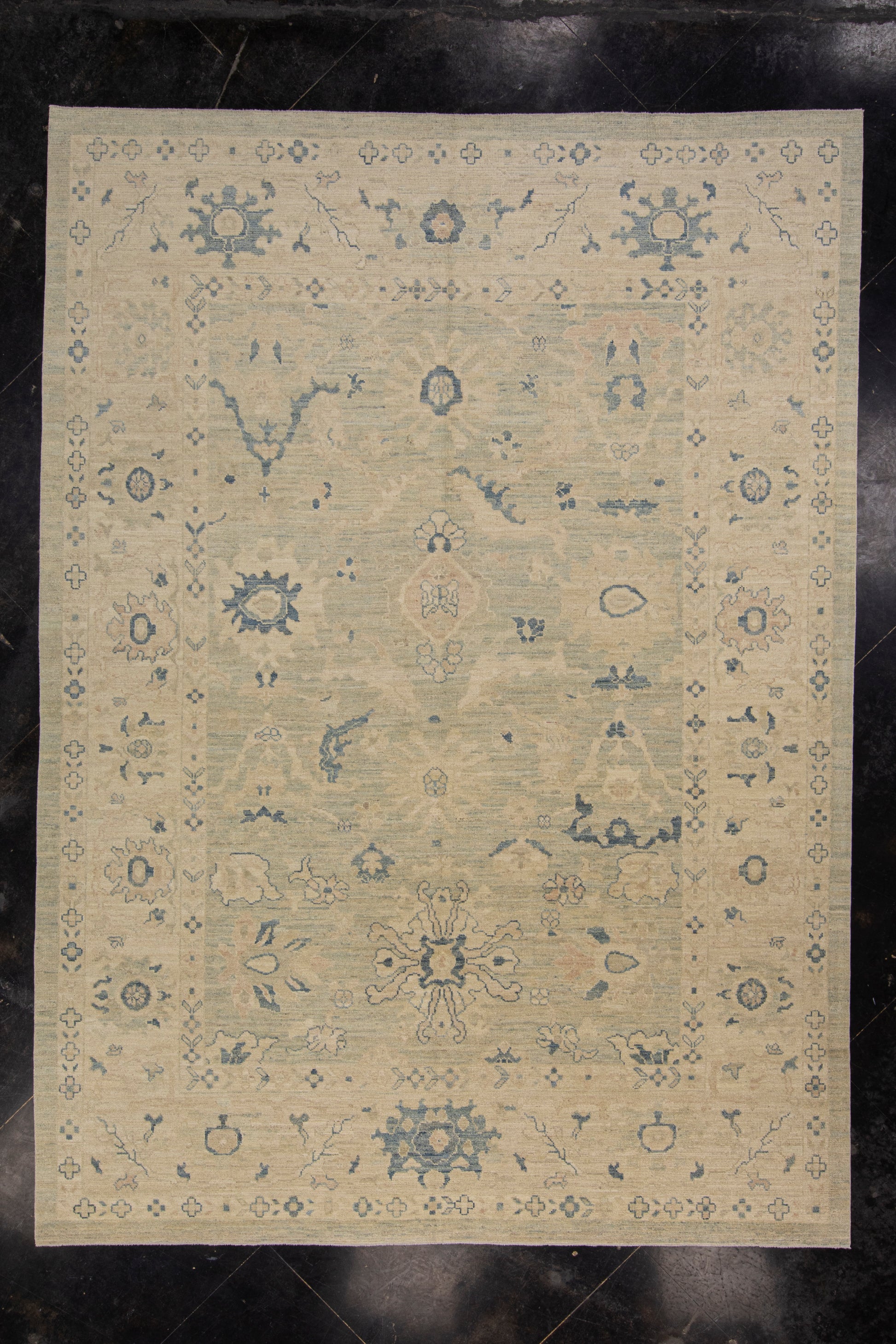 Turkish Oushak Rug 9'3" x 12'9" #15091