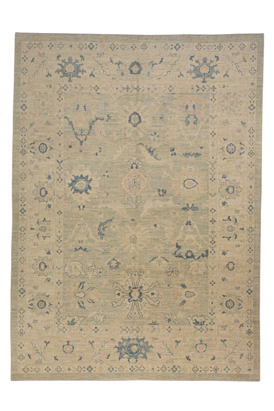 Turkish Oushak Rug 9'3" x 12'9" #15091