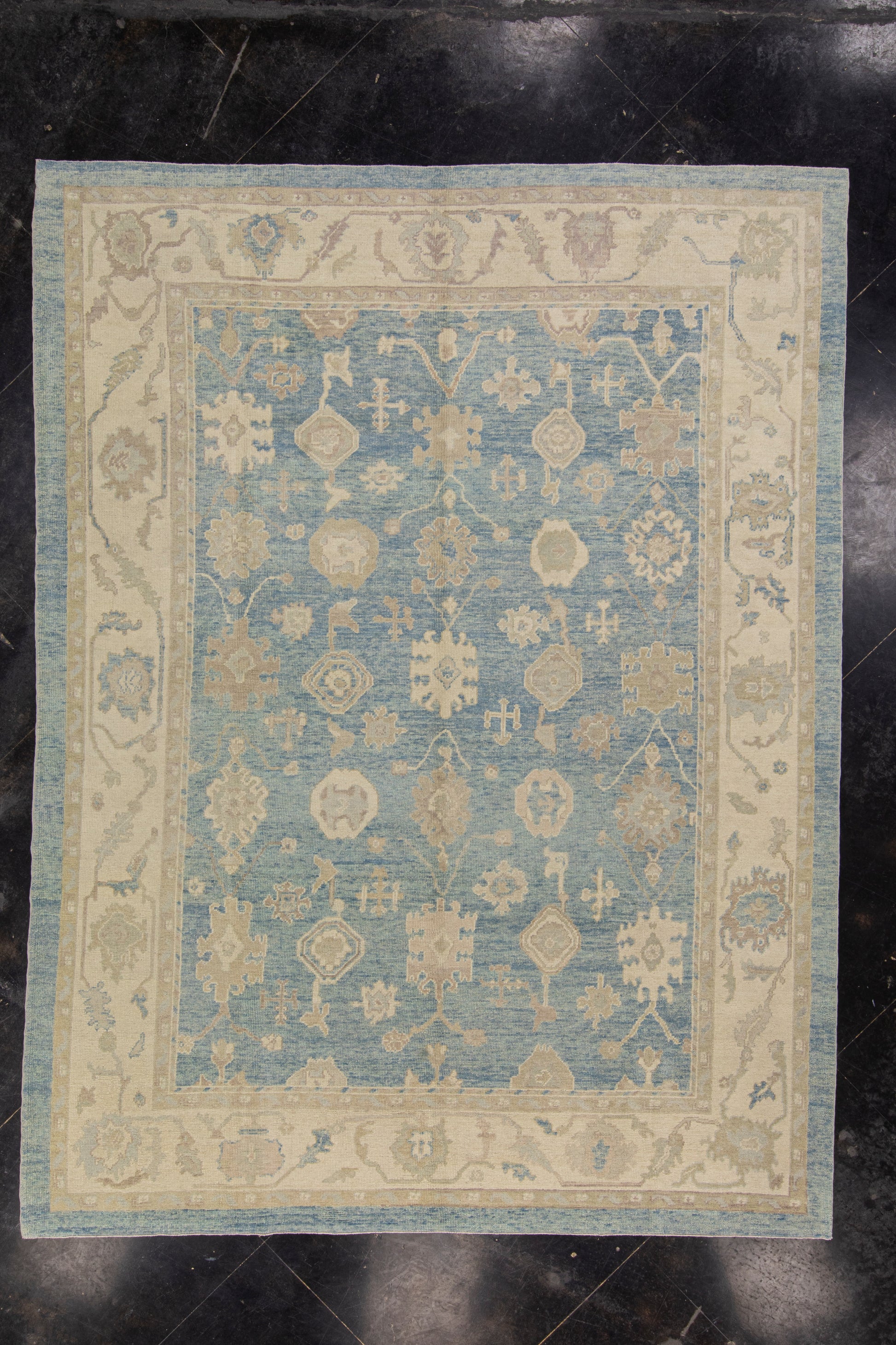 Turkish Oushak Rug 9'2" x 12'1" #6298