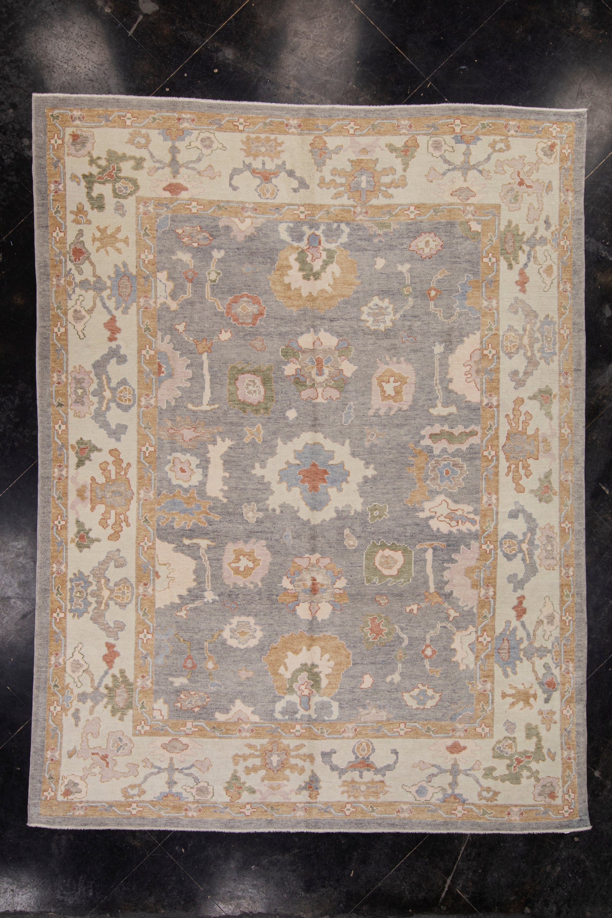 Turkish Oushak Rug 9'1" x 12' #HS-2073