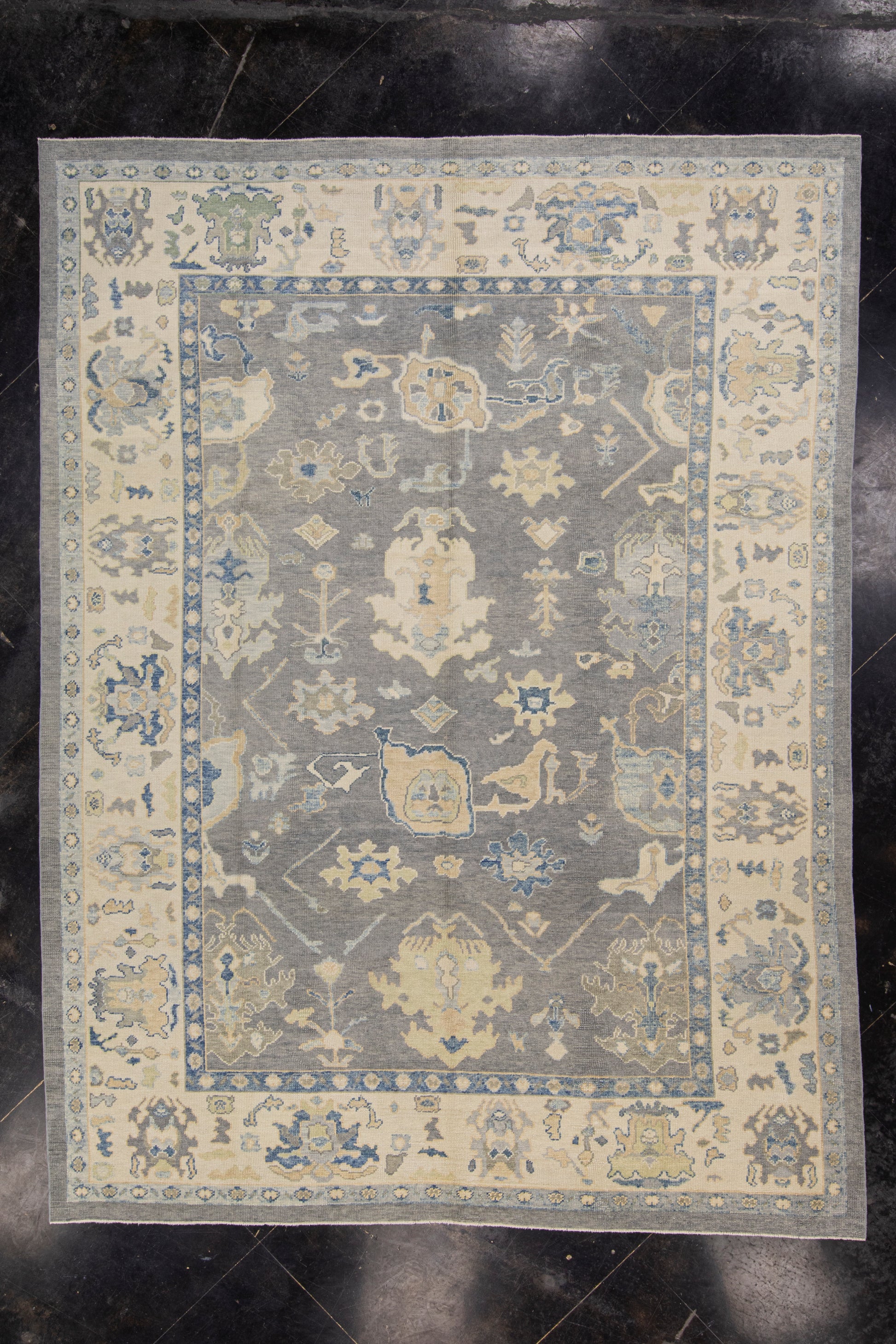 Turkish Oushak Rug 9'3" x 12'4" #7300