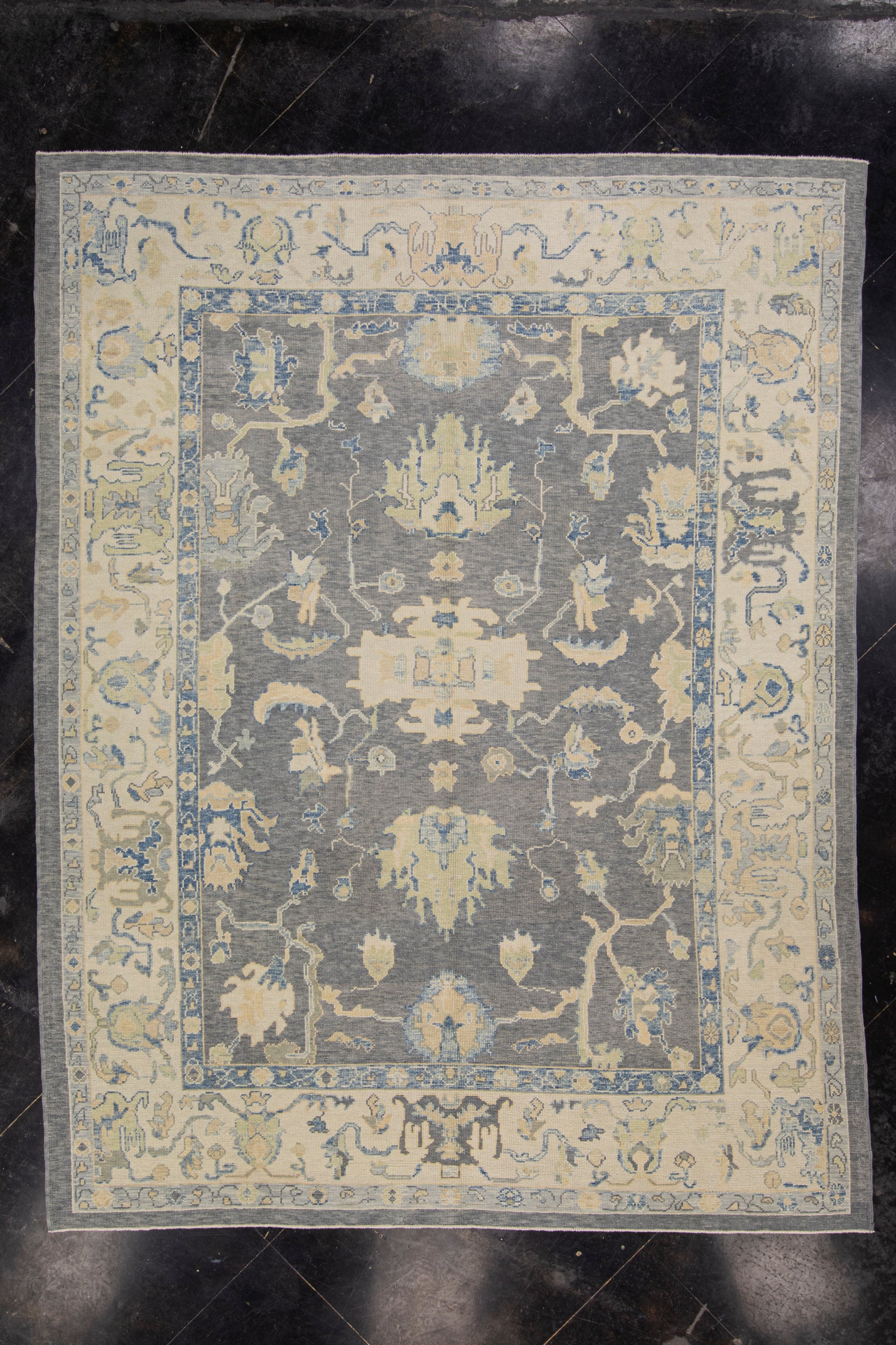 Turkish Oushak Rug 9'4" x 12'1" #7274