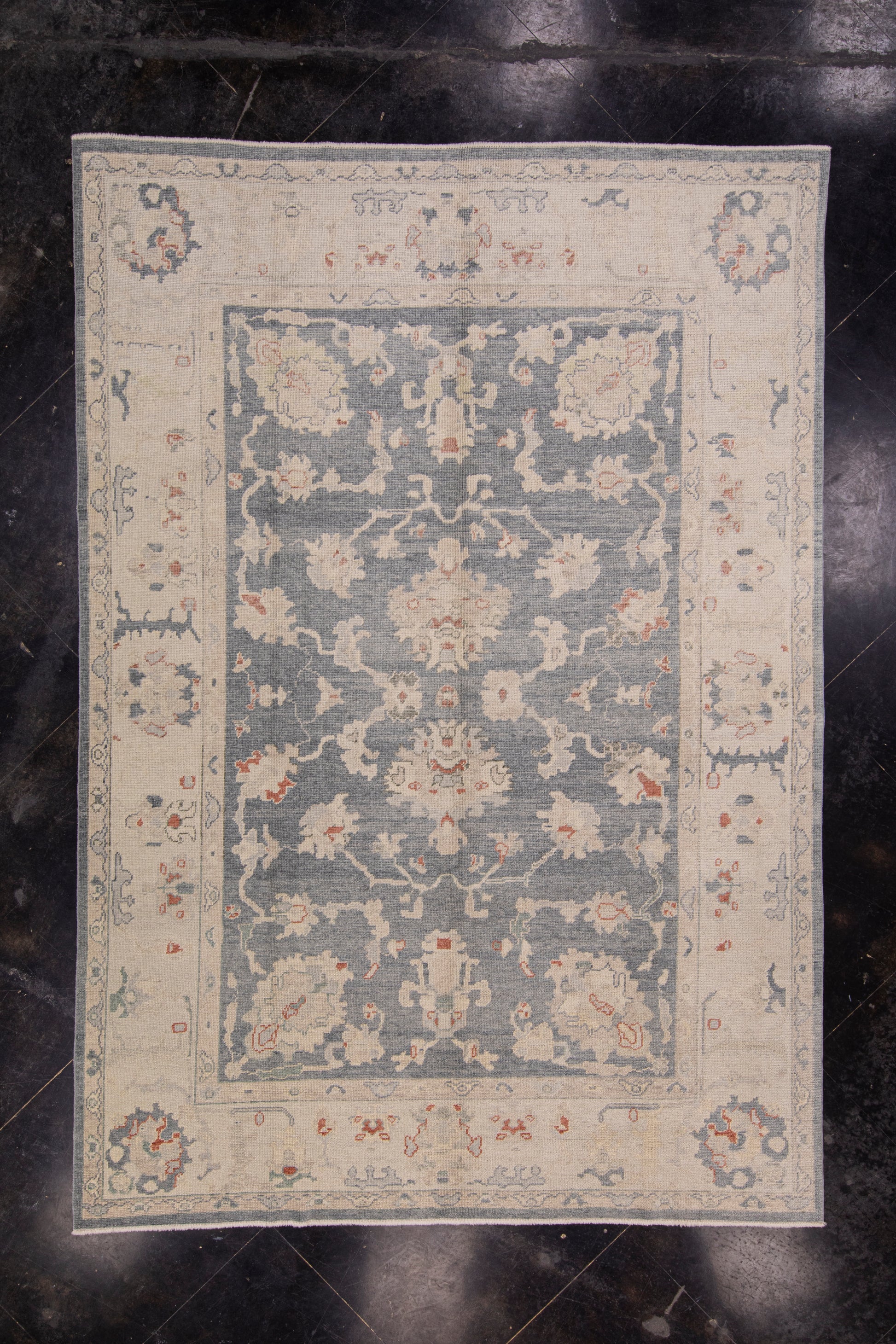 Turkish Oushak Rug 8'11" x 12'9" #HS-1047