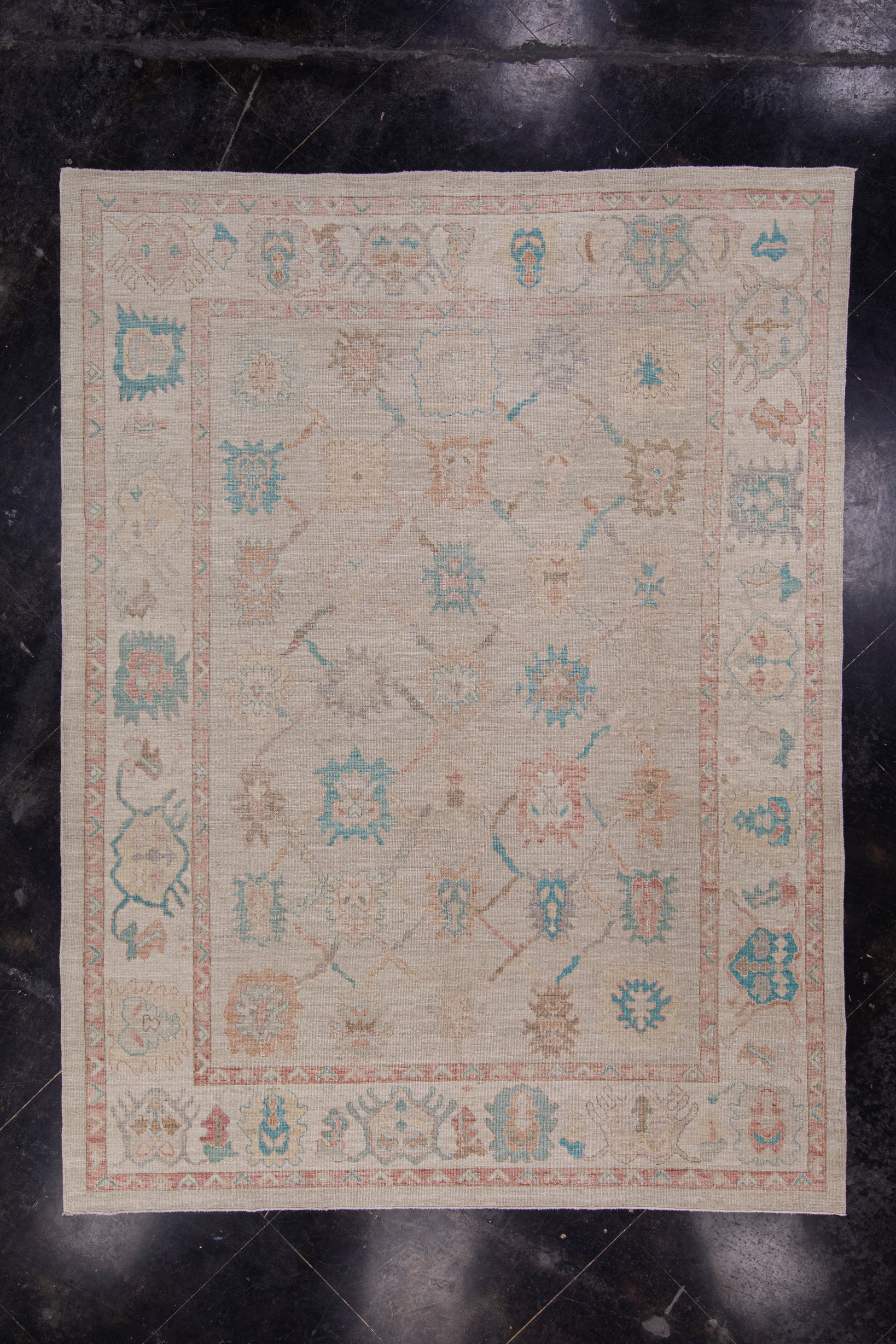 Turkish Oushak Rug 9'4" x 12'4" #1015