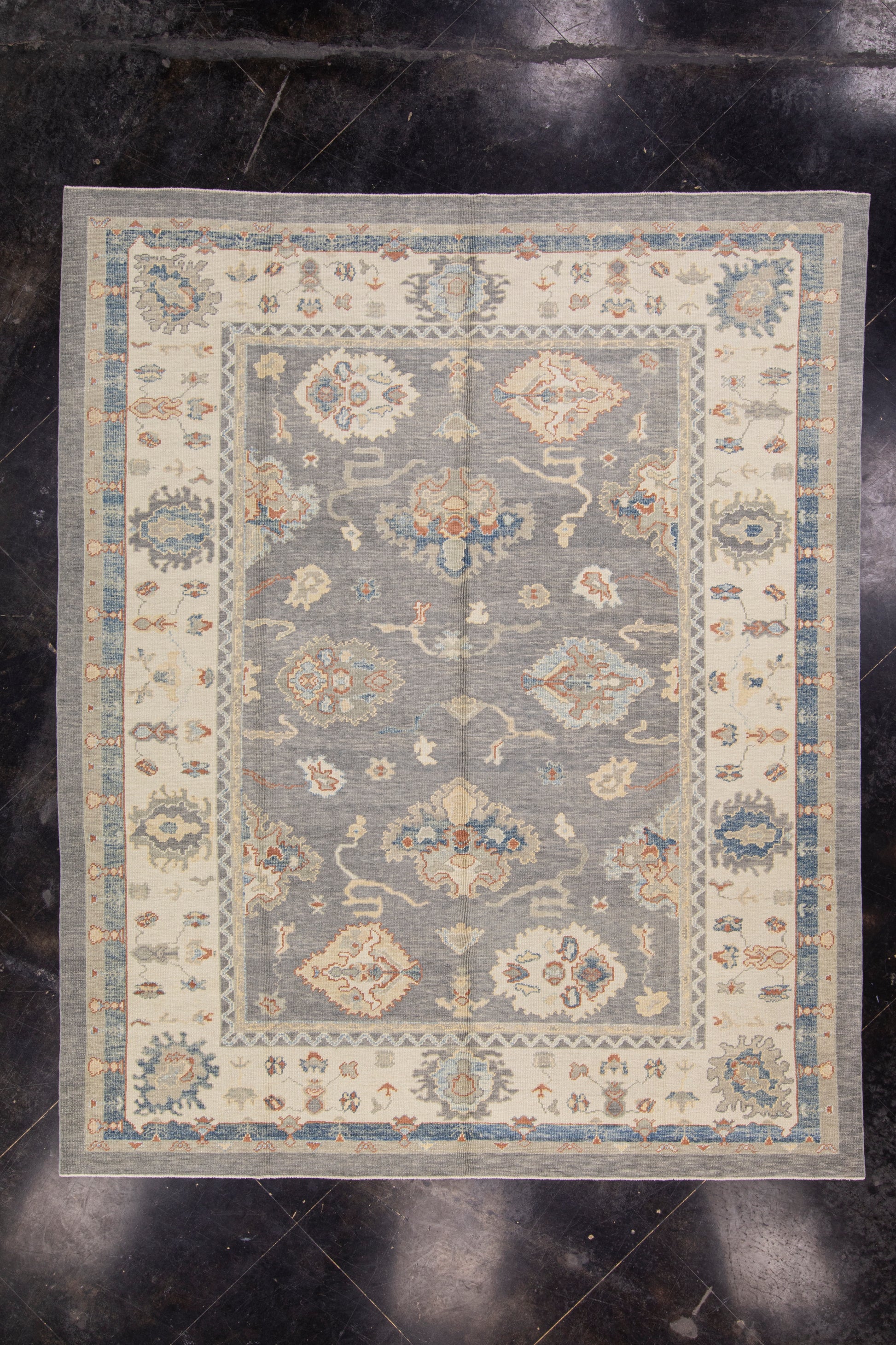 Turkish Oushak Rug 9'7" x 11'8" #7357
