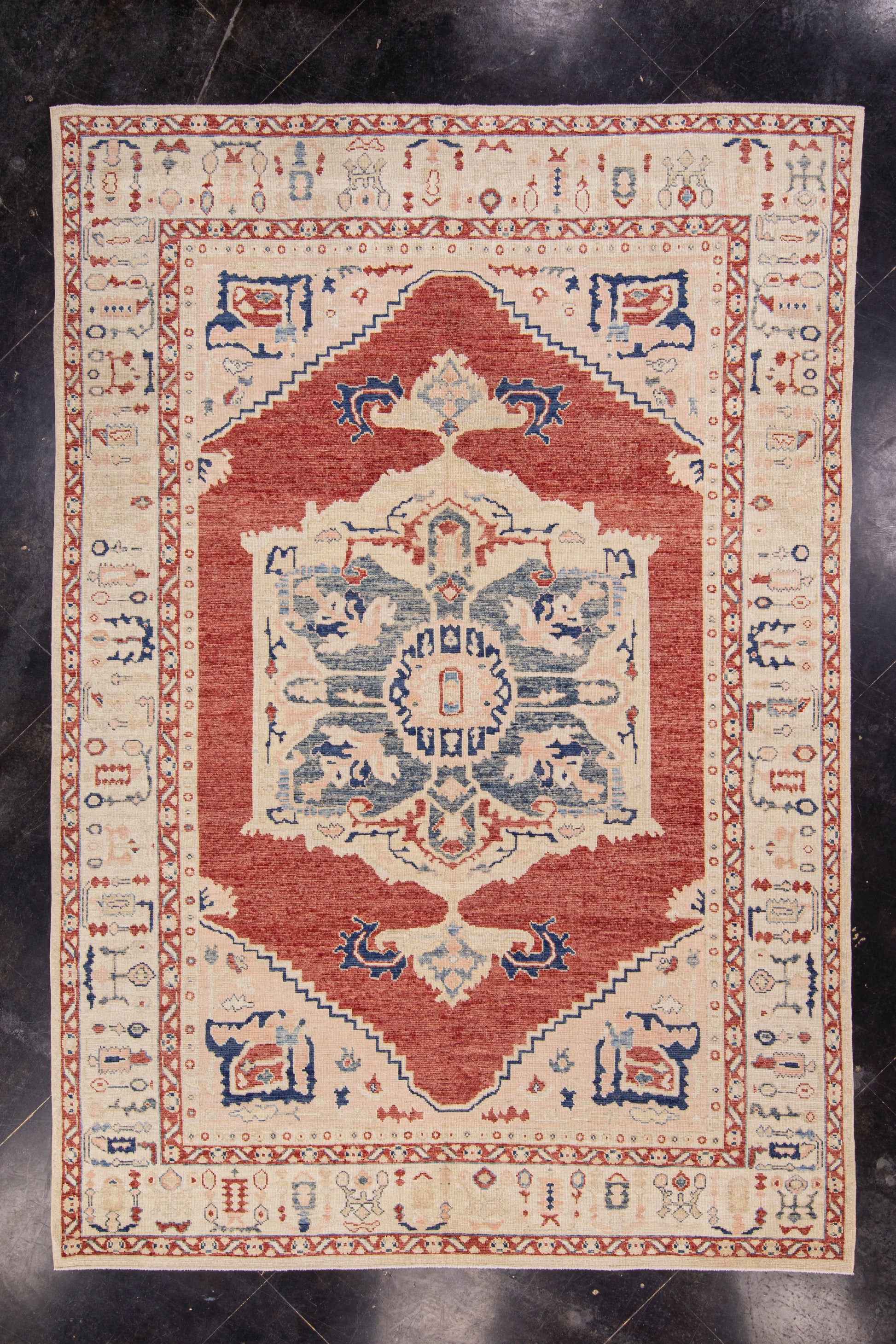 Antique Look Turkish Oushak Rug 8'7" x 12'5" # 224