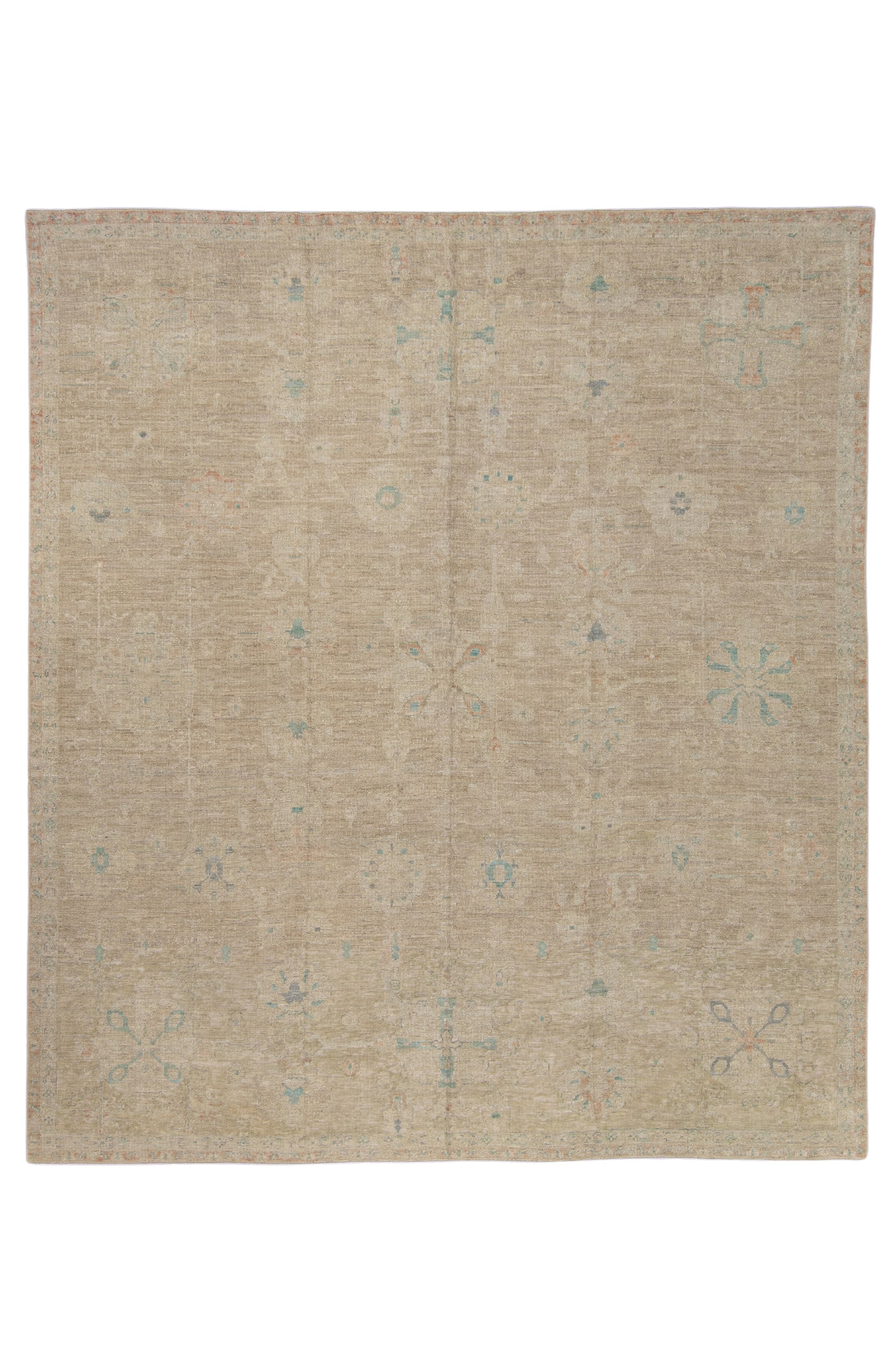 Antique Look Turkish Oushak Rug 9'2" x 10'5" #5059