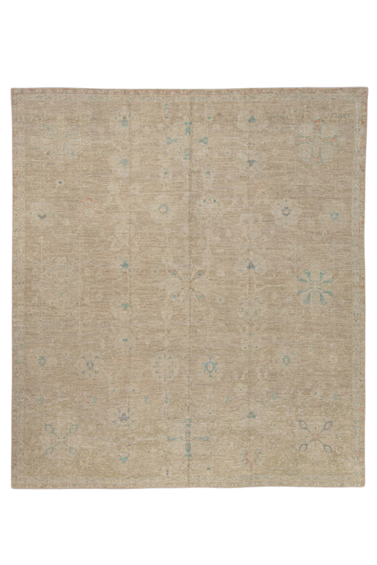 Antique Look Turkish Oushak Rug 9'2" x 10'5" #5059