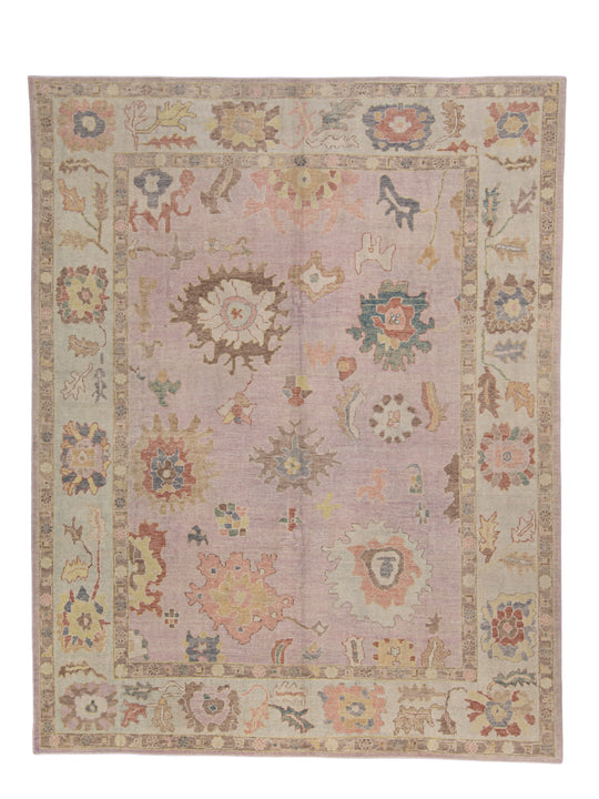 Turkish Oushak Rug 9'3" x 11'11" #1097