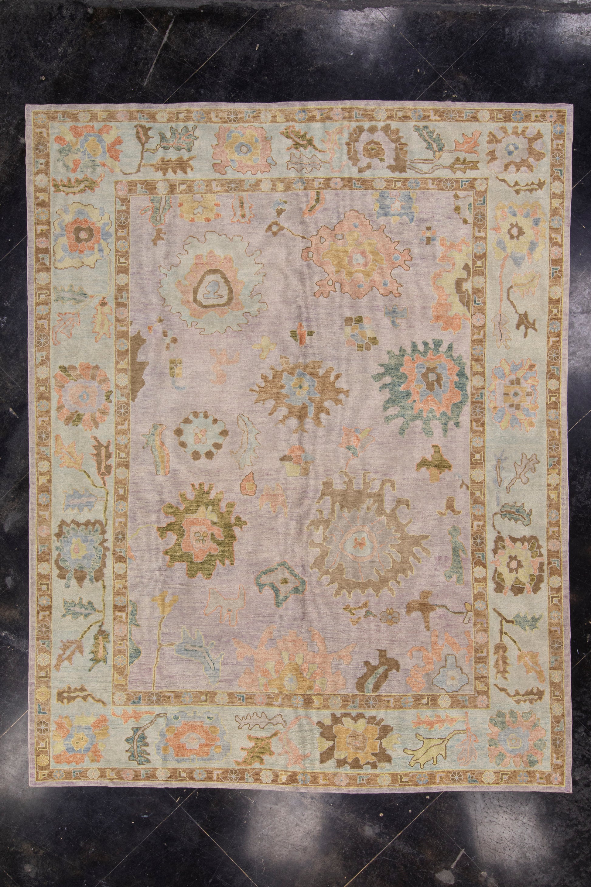 Turkish Oushak Rug 9'5" x 11'11" #1044