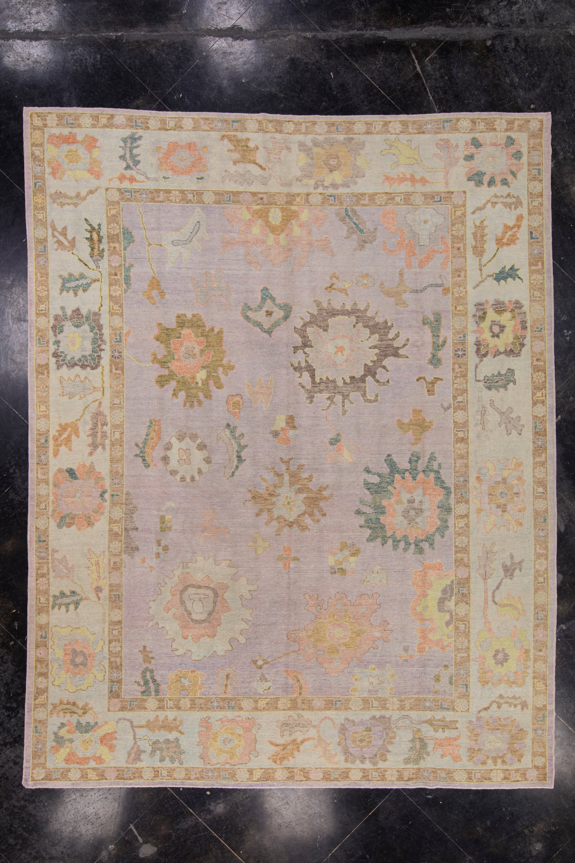 Turkish Oushak Rug 9'9" x 12'5" #1012