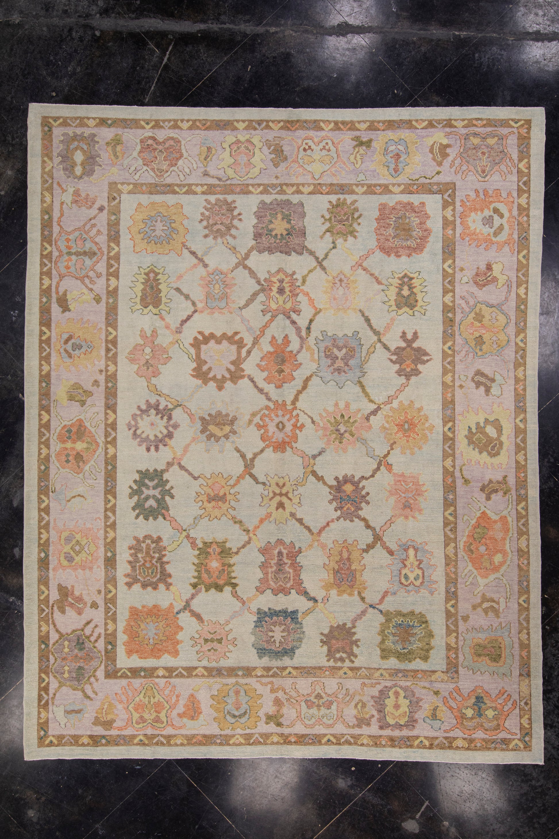 Turkish Oushak Rug 9'10" x 12'5" #2150