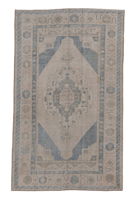 Turkish Vintage Anatolian Rug 4'11" x 8' #6054