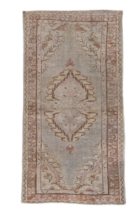Turkish Vintage Anatolian Runner Rug 3'3" x 6' #6055